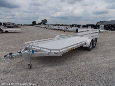 &lt;p&gt;New Aluma 7820BT aluminum 20&#39; utility trailer.&lt;/p&gt;
&lt;p&gt;2-3500# Rubber torsion axles - Easy lube hubs (7000 LB GVWR)&lt;/p&gt;
&lt;p&gt;Electric brakes on both axles, breakaway kit&lt;/p&gt;
&lt;p&gt;ST205/75R14 LRC radial tires&lt;/p&gt;
&lt;p&gt;Aluminum wheels&lt;/p&gt;
&lt;p&gt;Removable aluminum fenders&lt;/p&gt;
&lt;p&gt;Extruded aluminum floor&lt;/p&gt;
&lt;p&gt;Front &amp;amp; side retaining rails&lt;/p&gt;
&lt;p&gt;A-Framed aluminum tongue with 2-5/16&quot; coupler&lt;/p&gt;
&lt;p&gt;(6) Stake pockets (3 per side)&lt;/p&gt;
&lt;p&gt;(4) Recessed tie rings&lt;/p&gt;
&lt;p&gt;(2) Drop-down rear stabilizer jacks&lt;/p&gt;
&lt;p&gt;Single-wheel swivel tongue jack&lt;/p&gt;
&lt;p&gt;LED Lighting package, safety chains&lt;/p&gt;
&lt;p&gt;Bi-fold tailgate upgrade&amp;nbsp;&lt;/p&gt;
&lt;p&gt;5 Year Limited Factory Warranty&lt;/p&gt;
&lt;div&gt;
&lt;div class=&quot;gmail_signature&quot; dir=&quot;ltr&quot; data-smartmail=&quot;gmail_signature&quot;&gt;
&lt;div dir=&quot;ltr&quot;&gt;
&lt;div dir=&quot;ltr&quot;&gt;
&lt;div dir=&quot;ltr&quot;&gt;
&lt;div dir=&quot;ltr&quot;&gt;
&lt;div dir=&quot;ltr&quot;&gt;
&lt;div dir=&quot;ltr&quot;&gt;
&lt;div dir=&quot;ltr&quot;&gt;
&lt;div dir=&quot;ltr&quot;&gt;
&lt;p&gt;&amp;nbsp;&lt;/p&gt;
&lt;p&gt;**Please call or email us to verify that this trailer is still for sale**&amp;nbsp; All prices on our website are Cash Prices. Tax, Title, and Licensing fees are not included in the listing price. All out-of-state purchasers must bring cash or a cashier&#39;s check. NO OUT OF STATE CHECKS WILL BE ACCEPTED!! We do NOT accept Credit Cards for payment on trailers! *Contact us for the best Out the Door Price* We offer financing through Sheffield Financial &amp;amp; Trailer Solutions Financial with approved credit on new trailers . Ask us about E-Track installs, D-Ring installs, Ladder Rack installs. Here at Kate&#39;s Trailer Sales we try to have over 400 trailers in stock and for sale at our Arthur IL location. We are a licensed Illinois Trailer Dealer. We also have a fully stocked selection of trailer parts and offer trailer service like wheel bearing, brakes, seals, lighting, wood replacement, panel replacement, welding on steel and aluminum, B&amp;amp;W Gooseneck Hitch installs, E-track installs, D-ring installs,Curt Hitches, Adjustable Hitches, B&amp;amp;W adjustable hitches. We stock Enclosed Cargo Trailers, Horse Trailers, Livestock Trailers, ATV Trailers, UTV Trailers, Dump Trailers, Tiltbed Equipment Trailers, Implement Trailers, Car Haulers, Aluminum Trailers, Utility Trailer, Box Trailer, Used Trailer for sale, Bobcat Trailer, Car Trailer, Race Trailers, Gooseneck Trailer, Gooseneck Enclosed Trailers, Gooseneck Dump Trailer, Hydraulic Dovetail Trailers, Low-Pro Trailers, Enclosed Car Trailers, Construction Trailers, Craft Trailers, Tool Trailers, Deckover Trailers, Farm Trailers, Seed Trailers, Skid Loader Trailer, Scissor Lift Trailers, Forklift Trailers, Motorcycle Trailers, Slingshot Trailer, Aluminum Cargo Trailers, Engineered I-Beam Gooseneck Trailers, Buggy Haulers, Jeep Trailers, SXS Trailer, Pipetop Trailer, Spring Loaded Gate Trailers, Trailer to haul my Golf-Cart, Pintle Trailer, Backhoe Trailer, Landscape Trailer, Lawn Care Trailer.&amp;nbsp; We are centrally located between Chicago IL, Indianapolis IN, St Louis MO, Effingham IL, Champaign IL, Decatur IL, Springfield IL, Rockford IL,Peoria IL , Bloomington IL, Mount Vernon IL, Teutopolis IL, Decatur IL, Litchfield IL, Danville IL. We are a dealer for Aluma Aluminum Trailers, Cross Enclosed Cargo Trailers, Load Trail Trailers, Midsota Trailers, Nova Trailers by Midsota, Pace Trailers, Lamar Trailers, Rice Trailers, Sundowner Trailers, ATC Trailers, H&amp;amp;H Trailers, Horizon Trailers, Delta Livestock Trailers, Delta Horse Trailers.&lt;/p&gt;
&lt;/div&gt;
&lt;/div&gt;
&lt;/div&gt;
&lt;/div&gt;
&lt;/div&gt;
&lt;/div&gt;
&lt;/div&gt;
&lt;/div&gt;
&lt;/div&gt;
&lt;/div&gt;