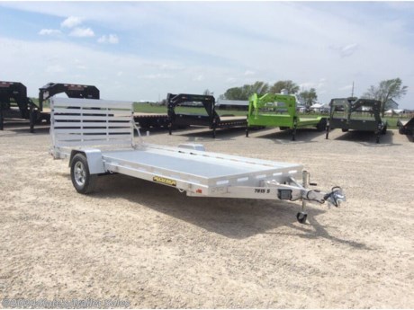 &lt;p&gt;New Aluma 7815STG Aluminum 15&#39; Utility ATV Trailer&lt;/p&gt;
&lt;p&gt;&lt;strong&gt;FLOOR HAD DAMAGE&lt;/strong&gt;&amp;nbsp;&amp;nbsp;&lt;/p&gt;
&lt;div&gt;
&lt;div class=&quot;gmail_signature&quot; dir=&quot;ltr&quot; data-smartmail=&quot;gmail_signature&quot;&gt;
&lt;div dir=&quot;ltr&quot;&gt;
&lt;div dir=&quot;ltr&quot;&gt;
&lt;div dir=&quot;ltr&quot;&gt;
&lt;div dir=&quot;ltr&quot;&gt;
&lt;div dir=&quot;ltr&quot;&gt;
&lt;div dir=&quot;ltr&quot;&gt;
&lt;div dir=&quot;ltr&quot;&gt;
&lt;div dir=&quot;ltr&quot;&gt;
&lt;p&gt;4000# Rubber torsion axle (rated at 4000#) - Electric brakes - Easy lube hubs&lt;/p&gt;
&lt;p&gt;ST205/75R15 LRC radial tires with Aluminum wheels&lt;/p&gt;
&lt;p&gt;Aluminum fenders&lt;/p&gt;
&lt;p&gt;Extruded aluminum floor&lt;/p&gt;
&lt;p&gt;Front &amp;amp; side retaining rails&lt;/p&gt;
&lt;p&gt;A-Framed aluminum tongue 2&quot; coupler&lt;/p&gt;
&lt;p&gt;6) Stake pockets (3 per side)&lt;/p&gt;
&lt;p&gt;2) Rear stabilizer legs (1 per side)&lt;/p&gt;
&lt;p&gt;Swivel tongue jack&lt;/p&gt;
&lt;p&gt;LED Lighting package, safety chains&lt;/p&gt;
&lt;p&gt;Aluminum tailgate - 75.5&quot; wide x 44&quot; long&lt;/p&gt;
&lt;p&gt;Overall width = 101.5&quot;&lt;/p&gt;
&lt;p&gt;Overall length = 227.5&quot;&lt;/p&gt;
&lt;p&gt;*5 year Limited factory warranty*&amp;nbsp;&lt;/p&gt;
&lt;/div&gt;
&lt;/div&gt;
&lt;/div&gt;
&lt;/div&gt;
&lt;/div&gt;
&lt;/div&gt;
&lt;/div&gt;
&lt;/div&gt;
&lt;/div&gt;
&lt;/div&gt;
&lt;div&gt;
&lt;div class=&quot;gmail_signature&quot; dir=&quot;ltr&quot; data-smartmail=&quot;gmail_signature&quot;&gt;
&lt;div dir=&quot;ltr&quot;&gt;
&lt;div dir=&quot;ltr&quot;&gt;
&lt;div dir=&quot;ltr&quot;&gt;
&lt;div dir=&quot;ltr&quot;&gt;
&lt;div dir=&quot;ltr&quot;&gt;
&lt;div dir=&quot;ltr&quot;&gt;
&lt;div dir=&quot;ltr&quot;&gt;
&lt;div dir=&quot;ltr&quot;&gt;
&lt;p&gt;&amp;nbsp;&lt;/p&gt;
&lt;p&gt;**Please call or email us to verify that this trailer is still for sale**&amp;nbsp; All prices on our website are Cash Prices. Tax, Title, and Licensing fees are not included in the listing price. All out-of-state purchasers must bring cash or a cashier&#39;s check. NO OUT OF STATE CHECKS WILL BE ACCEPTED!! We do NOT accept Credit Cards for payment on trailers! *Contact us for the best Out the Door Price* We offer financing through Sheffield Financial &amp;amp; Trailer Solutions Financial with approved credit on new trailers . Ask us about E-Track installs, D-Ring installs, Ladder Rack installs. Here at Kate&#39;s Trailer Sales we try to have over 400 trailers in stock and for sale at our Arthur IL location. We are a licensed Illinois Trailer Dealer. We also have a fully stocked selection of trailer parts and offer trailer service like wheel bearing, brakes, seals, lighting, wood replacement, panel replacement, welding on steel and aluminum, B&amp;amp;W Gooseneck Hitch installs, E-track installs, D-ring installs,Curt Hitches, Adjustable Hitches, B&amp;amp;W adjustable hitches. We stock Enclosed Cargo Trailers, Horse Trailers, Livestock Trailers, ATV Trailers, UTV Trailers, Dump Trailers, Tiltbed Equipment Trailers, Implement Trailers, Car Haulers, Aluminum Trailers, Utility Trailer, Box Trailer, Used Trailer for sale, Bobcat Trailer, Car Trailer, Race Trailers, Gooseneck Trailer, Gooseneck Enclosed Trailers, Gooseneck Dump Trailer, Hydraulic Dovetail Trailers, Low-Pro Trailers, Enclosed Car Trailers, Construction Trailers, Craft Trailers, Tool Trailers, Deckover Trailers, Farm Trailers, Seed Trailers, Skid Loader Trailer, Scissor Lift Trailers, Forklift Trailers, Motorcycle Trailers, Slingshot Trailer, Aluminum Cargo Trailers, Engineered I-Beam Gooseneck Trailers, Buggy Haulers, Jeep Trailers, SXS Trailer, Pipetop Trailer, Spring Loaded Gate Trailers, Trailer to haul my Golf-Cart, Pintle Trailer, Backhoe Trailer, Landscape Trailer, Lawn Care Trailer.&amp;nbsp; We are centrally located between Chicago IL, Indianapolis IN, St Louis MO, Effingham IL, Champaign IL, Decatur IL, Springfield IL, Rockford IL,Peoria IL , Bloomington IL, Mount Vernon IL, Teutopolis IL, Decatur IL, Litchfield IL, Danville IL. We are a dealer for Aluma Aluminum Trailers, Cross Enclosed Cargo Trailers, Load Trail Trailers, Midsota Trailers, Nova Trailers by Midsota, Pace Trailers, Lamar Trailers, Rice Trailers, Sundowner Trailers, ATC Trailers, H&amp;amp;H Trailers, Horizon Trailers, Delta Livestock Trailers, Delta Horse Trailers.&lt;/p&gt;
&lt;/div&gt;
&lt;/div&gt;
&lt;/div&gt;
&lt;/div&gt;
&lt;/div&gt;
&lt;/div&gt;
&lt;/div&gt;
&lt;/div&gt;
&lt;/div&gt;
&lt;/div&gt;