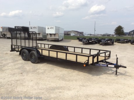 &lt;p&gt;NEW 83&quot; x 20&#39; Tandem Axle Utility (2&quot; x 3&quot; Angle Frame)&lt;/p&gt;
&lt;p&gt;&lt;strong&gt;Delivery Mid May&amp;nbsp;&lt;/strong&gt;&lt;/p&gt;
&lt;p&gt;2&quot; x 3&quot; Angle Frame&lt;/p&gt;
&lt;p&gt;2 - 3,500 Lb Dexter Spring Axles (2 Elec FSA Brakes)&lt;/p&gt;
&lt;p&gt;ST205/75 R15 LRC 6 Ply.&amp;nbsp;&lt;/p&gt;
&lt;p&gt;Coupler 2&quot; A-Frame Cast&lt;/p&gt;
&lt;p&gt;Treated Wood Floor&amp;nbsp;&lt;/p&gt;
&lt;p&gt;Smooth Plate Straight Fenders (weld-on)&lt;/p&gt;
&lt;p&gt;5&#39; Fold In Gate Tubing w/Exp. Metal (Spring Assisted)&lt;/p&gt;
&lt;p&gt;24&quot; Cross-Members&lt;/p&gt;
&lt;p&gt;Jack 2000 lb.&lt;/p&gt;
&lt;p&gt;Lights LED (w/Cold Weather Harness)&lt;/p&gt;
&lt;p&gt;4 - Corner Tie Downs&amp;nbsp;&lt;/p&gt;
&lt;p&gt;Sq. Tube Side Rails (weld on)&lt;/p&gt;
&lt;p&gt;Spare Tire Mount&lt;/p&gt;
&lt;p&gt;Black (w/Primer)&lt;/p&gt;
&lt;p&gt;UE8320032&lt;/p&gt;
&lt;p&gt;&amp;nbsp;&lt;/p&gt;
&lt;p&gt;**Please call or email us to verify that this trailer is still for sale**&amp;nbsp; All prices on our website are Cash Prices. Tax, Title, and Licensing fees are not included in the listing price. All out-of-state purchasers must bring cash or a cashier&#39;s check. NO OUT OF STATE CHECKS WILL BE ACCEPTED!! We do NOT accept Credit Cards for payment on trailers! *Contact us for the best Out the Door Price* We offer financing through Sheffield Financial &amp;amp; Trailer Solutions Financial with approved credit on new trailers . Ask us about E-Track installs, D-Ring installs, Ladder Rack installs. Here at Kate&#39;s Trailer Sales we try to have over 400 trailers in stock and for sale at our Arthur IL location. We are a licensed Illinois Trailer Dealer. We also have a fully stocked selection of trailer parts and offer trailer service like wheel bearing, brakes, seals, lighting, wood replacement, panel replacement, welding on steel and aluminum, B&amp;amp;W Gooseneck Hitch installs, E-track installs, D-ring installs,Curt Hitches, Adjustable Hitches, B&amp;amp;W adjustable hitches. We stock Enclosed Cargo Trailers, Horse Trailers, Livestock Trailers, ATV Trailers, UTV Trailers, Dump Trailers, Tiltbed Equipment Trailers, Implement Trailers, Car Haulers, Aluminum Trailers, Utility Trailer, Box Trailer, Used Trailer for sale, Bobcat Trailer, Car Trailer, Race Trailers, Gooseneck Trailer, Gooseneck Enclosed Trailers, Gooseneck Dump Trailer, Hydraulic Dovetail Trailers, Low-Pro Trailers, Enclosed Car Trailers, Construction Trailers, Craft Trailers, Tool Trailers, Deckover Trailers, Farm Trailers, Seed Trailers, Skid Loader Trailer, Scissor Lift Trailers, Forklift Trailers, Motorcycle Trailers, Slingshot Trailer, Aluminum Cargo Trailers, Engineered I-Beam Gooseneck Trailers, Buggy Haulers, Jeep Trailers, SXS Trailer, Pipetop Trailer, Spring Loaded Gate Trailers, Trailer to haul my Golf-Cart, Pintle Trailer, Backhoe Trailer, Landscape Trailer, Lawn Care Trailer.&amp;nbsp; We are centrally located between Chicago IL, Indianapolis IN, St Louis MO, Effingham IL, Champaign IL, Decatur IL, Springfield IL, Rockford IL,Peoria IL , Bloomington IL, Mount Vernon IL, Teutopolis IL, Decatur IL, Litchfield IL, Danville IL. We are a dealer for Aluma Aluminum Trailers, Cross Enclosed Cargo Trailers, Load Trail Trailers, Midsota Trailers, Nova Trailers by Midsota, Pace Trailers, Lamar Trailers, Rice Trailers, Sundowner Trailers, ATC Trailers, H&amp;amp;H Trailers, Horizon Trailers, Delta Livestock Trailers, Delta Horse Trailers.&lt;/p&gt;