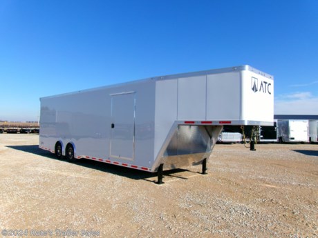 &lt;p&gt;NEW ATC Aluminum Gooseneck Enclosed Trailer&amp;nbsp;&lt;/p&gt;
&lt;p&gt;Model #RM500TG8536&lt;/p&gt;
&lt;p&gt;Gooseneck Approximately 64&#39;&#39; From Ground To Bottom Frame&lt;/p&gt;
&lt;p&gt;8.5ft Wide 27&#39; 3&#39;&#39; Long Floor Length&amp;nbsp;&lt;/p&gt;
&lt;p&gt;8ft 1&#39;&#39; Interior Width&lt;/p&gt;
&lt;p&gt;36ft Total Length&amp;nbsp;&lt;/p&gt;
&lt;p&gt;12&#39;&#39; Additional Height 90&#39;&#39; Tall&lt;/p&gt;
&lt;p&gt;Interior Height on neck Approx 40&#39;&#39; tall&lt;/p&gt;
&lt;p&gt;2-7000lb Torsion axles&lt;/p&gt;
&lt;p&gt;Spread Axles&lt;/p&gt;
&lt;p&gt;235/85R16 Load Range G Tires&lt;/p&gt;
&lt;p&gt;16&#39;&#39; Aluminum Wheels&amp;nbsp;&lt;/p&gt;
&lt;p&gt;16&#39;&#39; Aluminum Spare&amp;nbsp;&lt;/p&gt;
&lt;p&gt;46&#39;&#39; Side Door&amp;nbsp;&lt;/p&gt;
&lt;p&gt;80.25&#39;&#39; In Between Wheel Wells&lt;/p&gt;
&lt;p&gt;Wheel Wells 11&#39;&#39; Tall&amp;nbsp;&lt;/p&gt;
&lt;p&gt;Wood Floor&amp;nbsp;&lt;/p&gt;
&lt;p&gt;Wood Walls&lt;/p&gt;
&lt;p&gt;Rear Ramp Door&lt;/p&gt;
&lt;p&gt;Rear Door Opening (90&#39;&#39; Wide 84.5&#39;&#39; Tall)&lt;/p&gt;
&lt;p&gt;Cable Assist For Ramp&amp;nbsp;&lt;/p&gt;
&lt;p&gt;Rear Spoiler&lt;/p&gt;
&lt;p&gt;4- Recessed D-Rings In Floor&amp;nbsp;&lt;/p&gt;
&lt;p&gt;5 Year Limited Warranty&amp;nbsp;&lt;/p&gt;
&lt;p&gt;&amp;nbsp;&lt;/p&gt;
&lt;div style=&quot;box-sizing: border-box; color: #222222; font-family: tahoma, sans-serif; font-size: large;&quot;&gt;
&lt;div class=&quot;gmail_signature&quot; dir=&quot;ltr&quot; style=&quot;box-sizing: border-box;&quot; data-smartmail=&quot;gmail_signature&quot;&gt;
&lt;div dir=&quot;ltr&quot; style=&quot;box-sizing: border-box;&quot;&gt;
&lt;div class=&quot;gmail_default&quot; style=&quot;box-sizing: border-box;&quot;&gt;**Please call or email us to verify that this trailer is still for sale**&amp;nbsp; All prices on our website are Cash Prices. Tax, Title, and Licensing fees are not included in the listing price. All out-of-state purchasers must bring cash or a cashier&#39;s check. NO OUT OF STATE CHECKS WILL BE ACCEPTED!! We do NOT accept Credit Cards for payment on trailers! *Contact us for the best Out the Door Price* We offer financing through Sheffield Financial &amp;amp; Trailer Solutions Financial with approved credit on new trailers . Ask us about E-Track installs, D-Ring installs, Ladder Rack installs. Here at Kate&#39;s Trailer Sales we try to have over 400 trailers in stock and for sale at our Arthur IL location. We are a licensed Illinois Trailer Dealer. We also have a fully stocked selection of trailer parts and offer trailer service like wheel bearing, brakes, seals, lighting, wood replacement, panel replacement, welding on steel and aluminum, B&amp;amp;W&amp;nbsp;Gooseneck&amp;nbsp;Hitch installs, E-track installs, D-ring installs,Curt Hitches, Adjustable Hitches, B&amp;amp;W adjustable hitches.&amp;nbsp;We stock Enclosed Cargo Trailers, Horse Trailers, Livestock Trailers,&amp;nbsp;ATV&amp;nbsp;Trailers,&amp;nbsp;UTV&amp;nbsp;Tr&lt;wbr style=&quot;box-sizing: border-box;&quot; /&gt;ailers, Dump Trailers, Tiltbed&amp;nbsp;Equipment Trailers, Implement Trailers, Car Haulers, Aluminum Trailers, Utility Trailer, Box Trailer, Used Trailer for sale, Bobcat Trailer, Car Trailer, Race Trailers,&amp;nbsp;Gooseneck&amp;nbsp;Trailer,&amp;nbsp;G&lt;wbr style=&quot;box-sizing: border-box;&quot; /&gt;ooseneck&amp;nbsp;Enclosed Trailers,&amp;nbsp;Gooseneck&amp;nbsp;Dump Trailer, Hydraulic Dovetail Trailers, Low-Pro Trailers, Enclosed Car Trailers, Construction Trailers, Craft Trailers, Tool Trailers,&amp;nbsp;Deckover&amp;nbsp;Trailers, Farm Trailers, Seed Trailers, Skid Loader Trailer, Scissor Lift Trailers, Forklift Trailers, Motorcycle Trailers, Slingshot Trailer, Aluminum Cargo Trailers, Engineered I-Beam&amp;nbsp;Gooseneck&amp;nbsp;Trailers, Buggy Haulers, Jeep Trailers,&amp;nbsp;SXS&amp;nbsp;Trailer,&amp;nbsp;Pipetop&lt;wbr style=&quot;box-sizing: border-box;&quot; /&gt;&amp;nbsp;Trailer, Spring Loaded Gate Trailers, Trailer to haul my Golf-Cart,&amp;nbsp;Pintle&amp;nbsp;Trailer, Backhoe Trailer, Landscape Trailer, Lawn Care&amp;nbsp;Trailer.&amp;nbsp;&amp;nbsp;We are centrally located between Chicago IL, Indianapolis IN, St Louis MO,&amp;nbsp;Effingham&amp;nbsp;IL,&amp;nbsp;Champaign&amp;nbsp;IL&lt;wbr style=&quot;box-sizing: border-box;&quot; /&gt;, Decatur IL, Springfield IL, Rockford IL,Peoria IL ,&amp;nbsp;Bloomington&amp;nbsp;IL, Mount Vernon IL,&amp;nbsp;Teutopolis&amp;nbsp;IL, Decatur IL,&amp;nbsp;Litchfield&amp;nbsp;IL,&amp;nbsp;Danville&amp;nbsp;IL&lt;wbr style=&quot;box-sizing: border-box;&quot; /&gt;. We are a dealer for&amp;nbsp;Aluma&amp;nbsp;Aluminum Trailers, Cross Enclosed Cargo Trailers, Load Trail Trailers,&amp;nbsp;Midsota&amp;nbsp;Trailers, Nova Trailers by&amp;nbsp;Midsota, Pace Trailers, Lamar Trailers, Rice Trailers,&amp;nbsp;Sundowner&amp;nbsp;Trailers,&amp;nbsp;&lt;wbr style=&quot;box-sizing: border-box;&quot; /&gt;ATC Trailers, H&amp;amp;H Trailers, Horizon Trailers, Delta Livestock Trailers, Delta Horse Trailers.&lt;/div&gt;
&lt;/div&gt;
&lt;/div&gt;
&lt;/div&gt;
&lt;div class=&quot;gmail_default&quot; style=&quot;box-sizing: border-box; color: #222222; font-family: tahoma, sans-serif; font-size: large;&quot;&gt;&amp;nbsp;&lt;/div&gt;