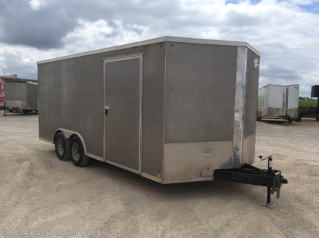 &lt;p&gt;Used Cross 8.5&#39; wide by 18&#39; long enclosed cargo trailer with the popular V-nose,&lt;/p&gt;
&lt;p&gt;9990 LB GVWR,&lt;/p&gt;
&lt;p&gt;RV Style side door,&lt;/p&gt;
&lt;p&gt;.030 Aluminum sides&lt;/p&gt;
&lt;p&gt;Upgraded to (2) 5200 lb Dexter axles&amp;nbsp;&lt;/p&gt;
&lt;p&gt;brakes on both axles,&lt;/p&gt;
&lt;p&gt;floor is 16&quot; on center spacing, TUBE walls and TUBE ceiling are 16&quot; on center spacing,&lt;/p&gt;
&lt;p&gt;one piece aluminum roof,&lt;/p&gt;
&lt;p&gt;Triple Tube Tongue,&lt;/p&gt;
&lt;p&gt;rear ramp door with extra flap&lt;/p&gt;
&lt;p&gt;24&quot; rock guard.&lt;/p&gt;
&lt;p&gt;818TA&lt;/p&gt;
&lt;p&gt;&amp;nbsp;&lt;/p&gt;
&lt;p&gt;**Please call or email us to verify that this trailer is still for sale**&amp;nbsp; All prices on our website are Cash Prices. Tax, Title, and Licensing fees are not included in the listing price. All out-of-state purchasers must bring cash or a cashier&#39;s check. NO OUT OF STATE CHECKS WILL BE ACCEPTED!! We do NOT accept Credit Cards for payment on trailers! *Contact us for the best Out the Door Price* We offer financing through Sheffield Financial &amp;amp; Trailer Solutions Financial with approved credit on new trailers . Ask us about E-Track installs, D-Ring installs, Ladder Rack installs. Here at Kate&#39;s Trailer Sales we try to have over 400 trailers in stock and for sale at our Arthur IL location. We are a licensed Illinois Trailer Dealer. We also have a fully stocked selection of trailer parts and offer trailer service like wheel bearing, brakes, seals, lighting, wood replacement, panel replacement, welding on steel and aluminum, B&amp;amp;W Gooseneck Hitch installs, E-track installs, D-ring installs,Curt Hitches, Adjustable Hitches, B&amp;amp;W adjustable hitches. We stock Enclosed Cargo Trailers, Horse Trailers, Livestock Trailers, ATV Trailers, UTV Trailers, Dump Trailers, Tiltbed Equipment Trailers, Implement Trailers, Car Haulers, Aluminum Trailers, Utility Trailer, Box Trailer, Used Trailer for sale, Bobcat Trailer, Car Trailer, Race Trailers, Gooseneck Trailer, Gooseneck Enclosed Trailers, Gooseneck Dump Trailer, Hydraulic Dovetail Trailers, Low-Pro Trailers, Enclosed Car Trailers, Construction Trailers, Craft Trailers, Tool Trailers, Deckover Trailers, Farm Trailers, Seed Trailers, Skid Loader Trailer, Scissor Lift Trailers, Forklift Trailers, Motorcycle Trailers, Slingshot Trailer, Aluminum Cargo Trailers, Engineered I-Beam Gooseneck Trailers, Buggy Haulers, Jeep Trailers, SXS Trailer, Pipetop Trailer, Spring Loaded Gate Trailers, Trailer to haul my Golf-Cart, Pintle Trailer, Backhoe Trailer, Landscape Trailer, Lawn Care Trailer.&amp;nbsp; We are centrally located between Chicago IL, Indianapolis IN, St Louis MO, Effingham IL, Champaign IL, Decatur IL, Springfield IL, Rockford IL,Peoria IL , Bloomington IL, Mount Vernon IL, Teutopolis IL, Decatur IL, Litchfield IL, Danville IL. We are a dealer for Aluma Aluminum Trailers, Cross Enclosed Cargo Trailers, Load Trail Trailers, Midsota Trailers, Nova Trailers by Midsota, Pace Trailers, Lamar Trailers, Rice Trailers, Sundowner Trailers, ATC Trailers, H&amp;amp;H Trailers, Horizon Trailers, Delta Livestock Trailers, Delta Horse Trailers.&lt;/p&gt;