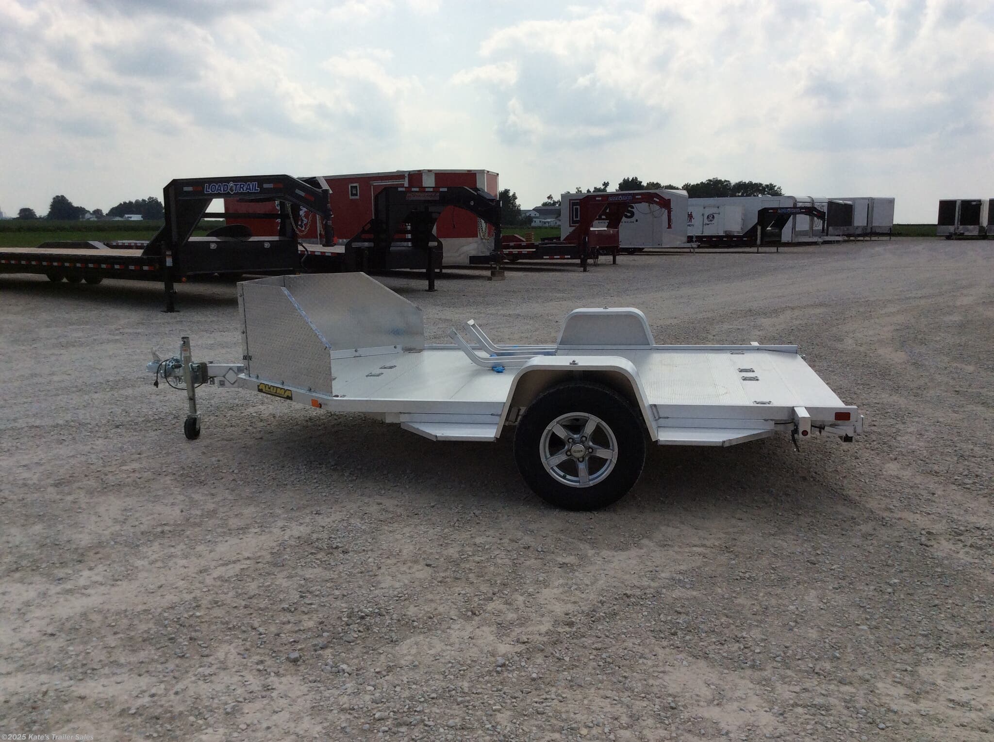 6x11 Motorcycle Trailer for sale | New Aluma MC210 (2) Motorcycle ...