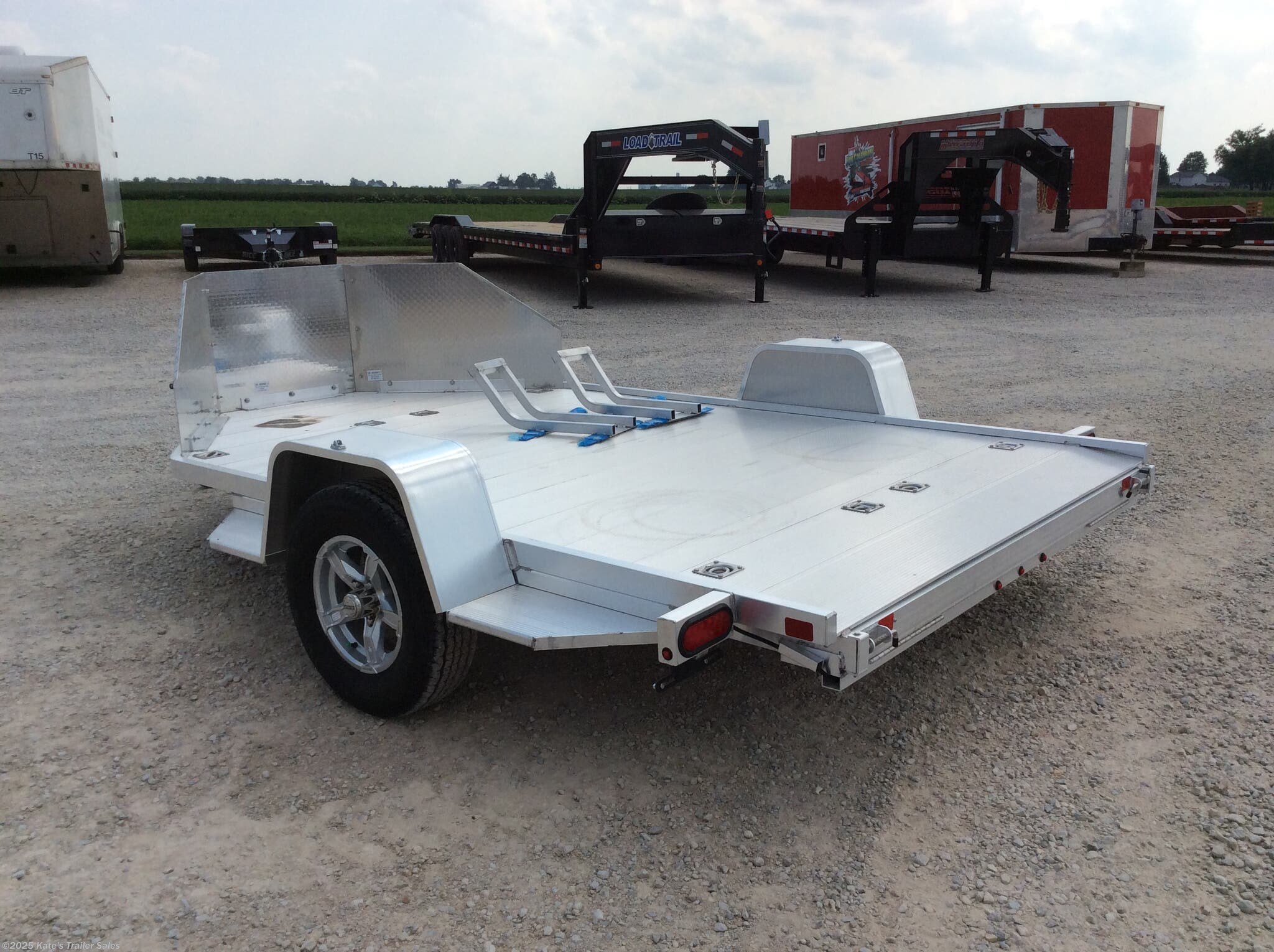 6x11 Motorcycle Trailer for sale | New Aluma MC210 (2) Motorcycle ...