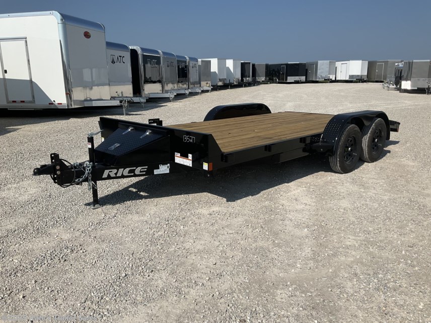 Flatbed Rice Trailers 2024 Rice Trailers 7k Magnum Car Hauler 82X16' Flatbed Car Hauler Trailer