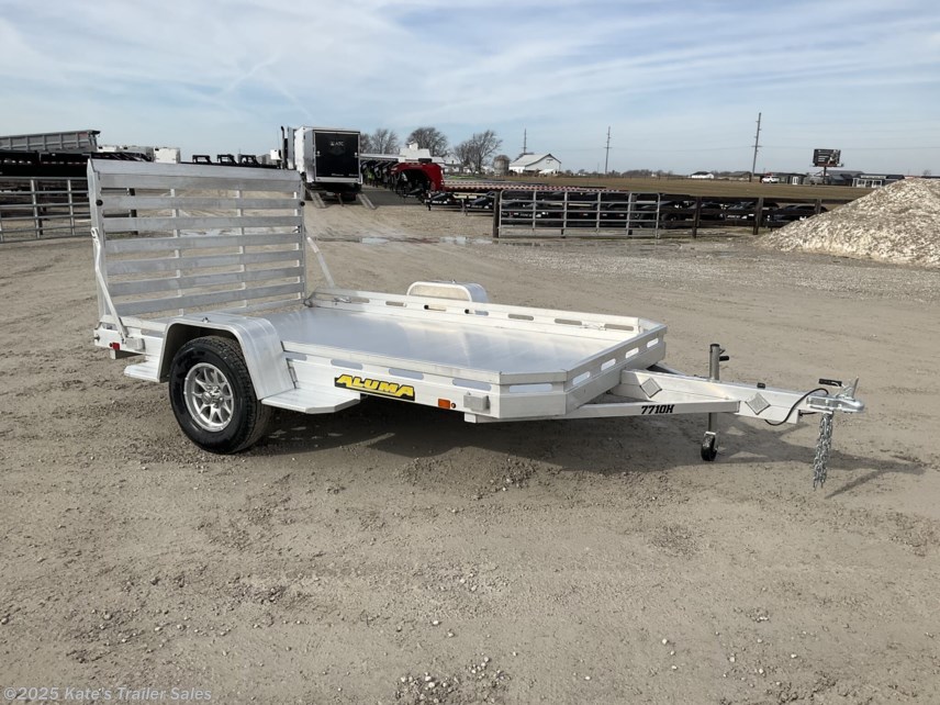 New 2025 Aluma 7710H 10&apos; 2990 LB Aluminum Utility Trailer available in Arthur, Illinois
