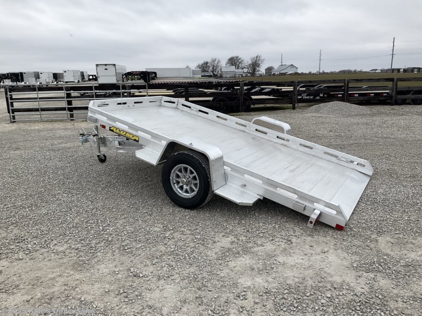 New 2026 Aluma 7712H-TILT 12&apos; HD Single Axle Aluminum Tilt Trailer available in Arthur, Illinois