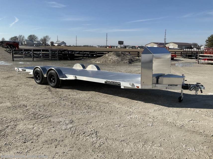 New 2026 Aluma 8224H 82X24&apos; HD Aluminum Car Trailer available in Arthur, Illinois