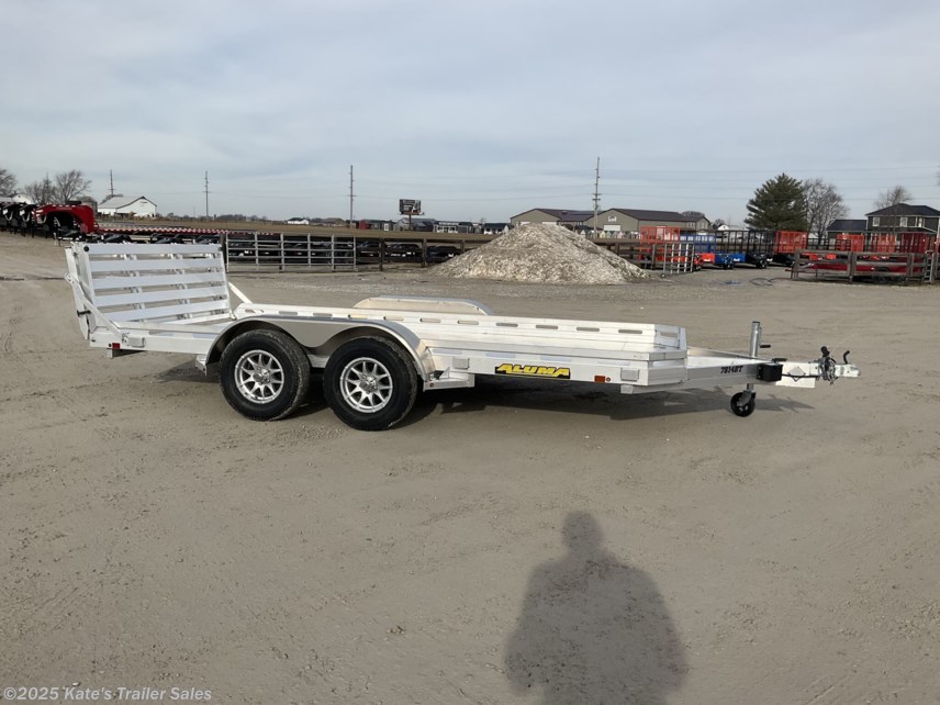 New 2026 Aluma 7814TA-BT 14&apos; Tandem Axle Aluminum Utility Trailer available in Arthur, Illinois