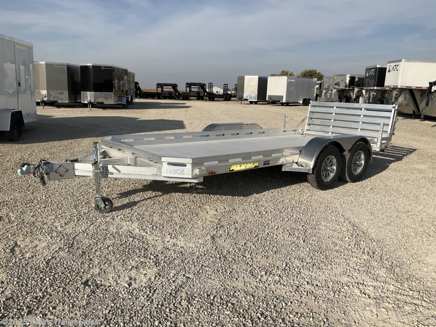 New 2026 Aluma 7816BT 78X16&apos; Tandem Axle Utility Trailer Bi-Fold available in Arthur, Illinois