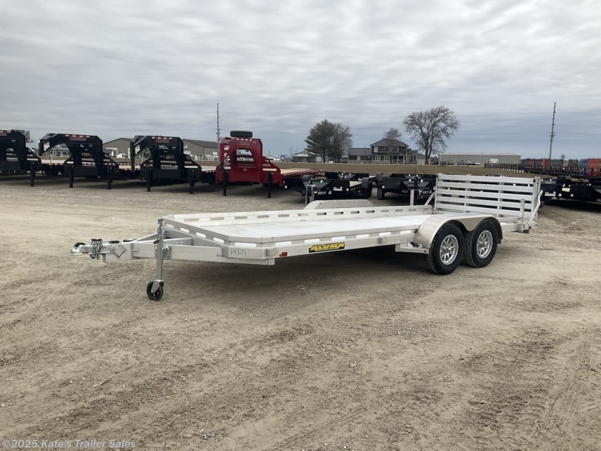 New 2026 Aluma 7818BT Aluminum 18 Ft Utility Trailer w/ Bi Fol available in Arthur, Illinois