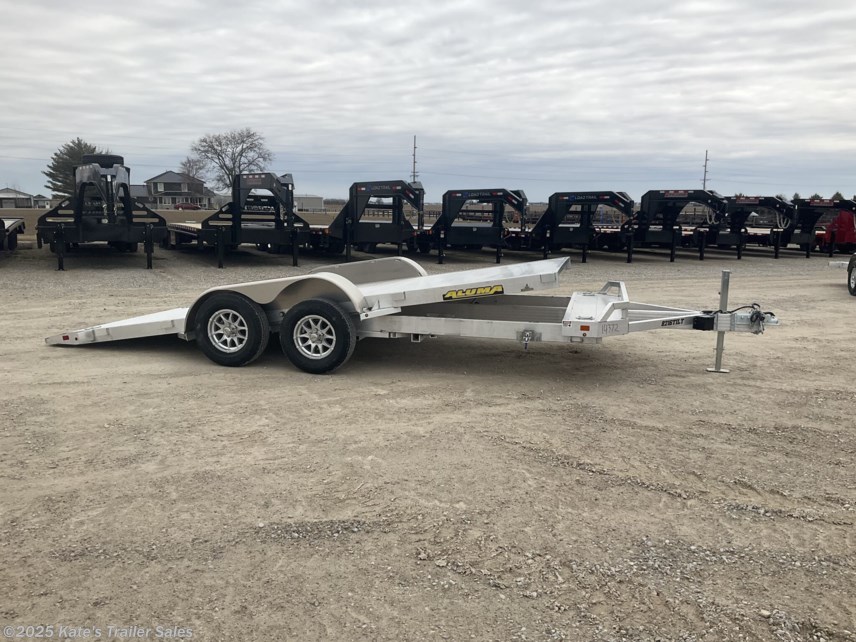 New 2026 Aluma 8216 Tilt 16&apos; Aluminum Tiltbed Car Hauler Trailer available in Arthur, Illinois