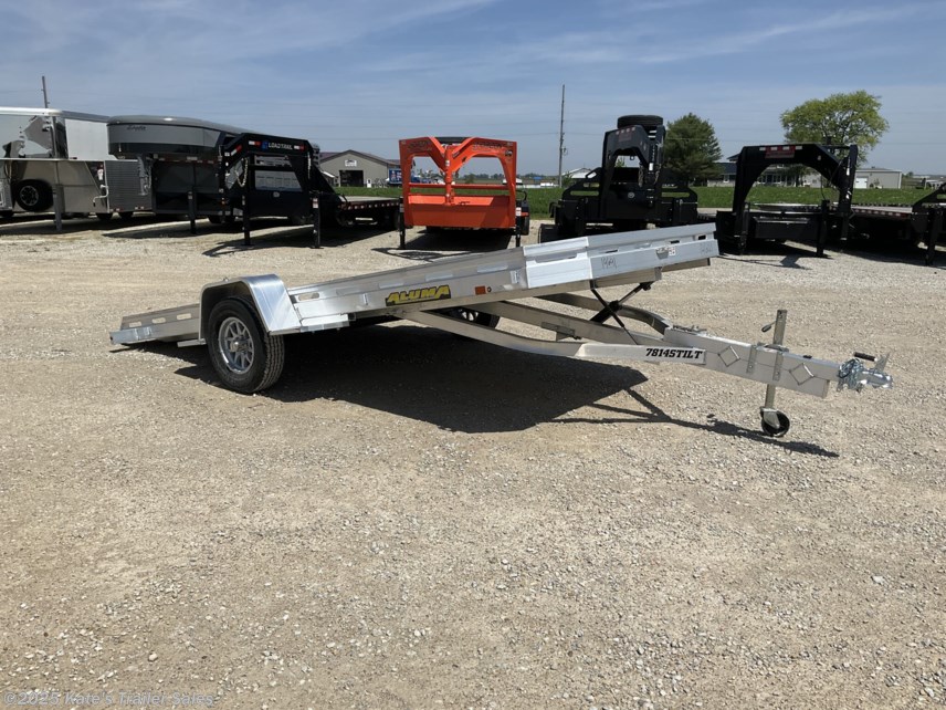 New 2026 Aluma 7814S Tilt 14&apos; Aluminum Tilt Utility Trailer available in Arthur, Illinois