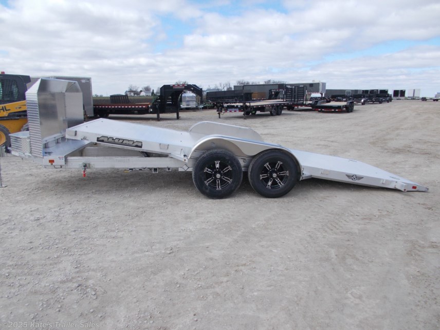 New 2026 Aluma 8218H Tilt Anniversary 18&apos; HD Aluminum Tiltbed Car Trailer available in Arthur, Illinois