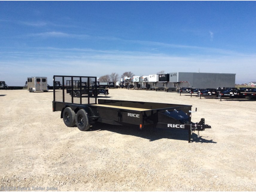 New 2025 Rice Trailers Tandem Stealth 82X16 Solid Side Tandem Axle w Toolbox available in Arthur, Illinois