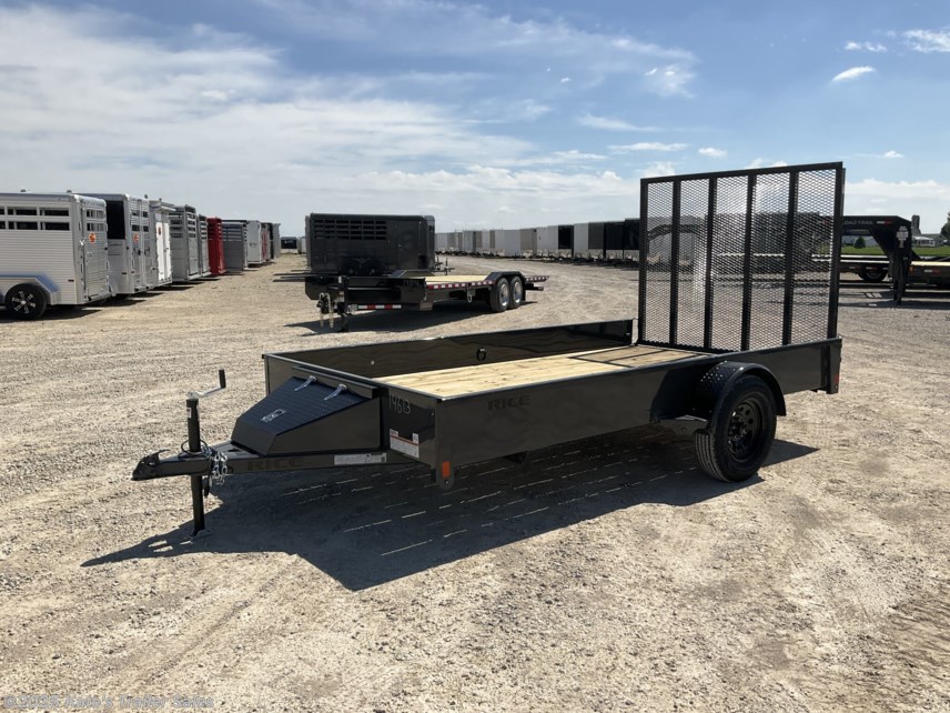 New 2025 Rice Trailers Single Stealth 76X12 Solid Side Single Axle / Toolbox / 5ft Gate available in Arthur, Illinois