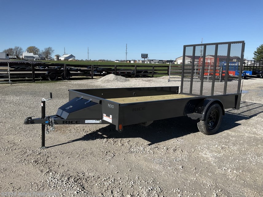 New 2025 Rice Trailers Single Stealth 76X12 Solid Side Single Axle / Toolbox / 5ft Gate available in Arthur, Illinois
