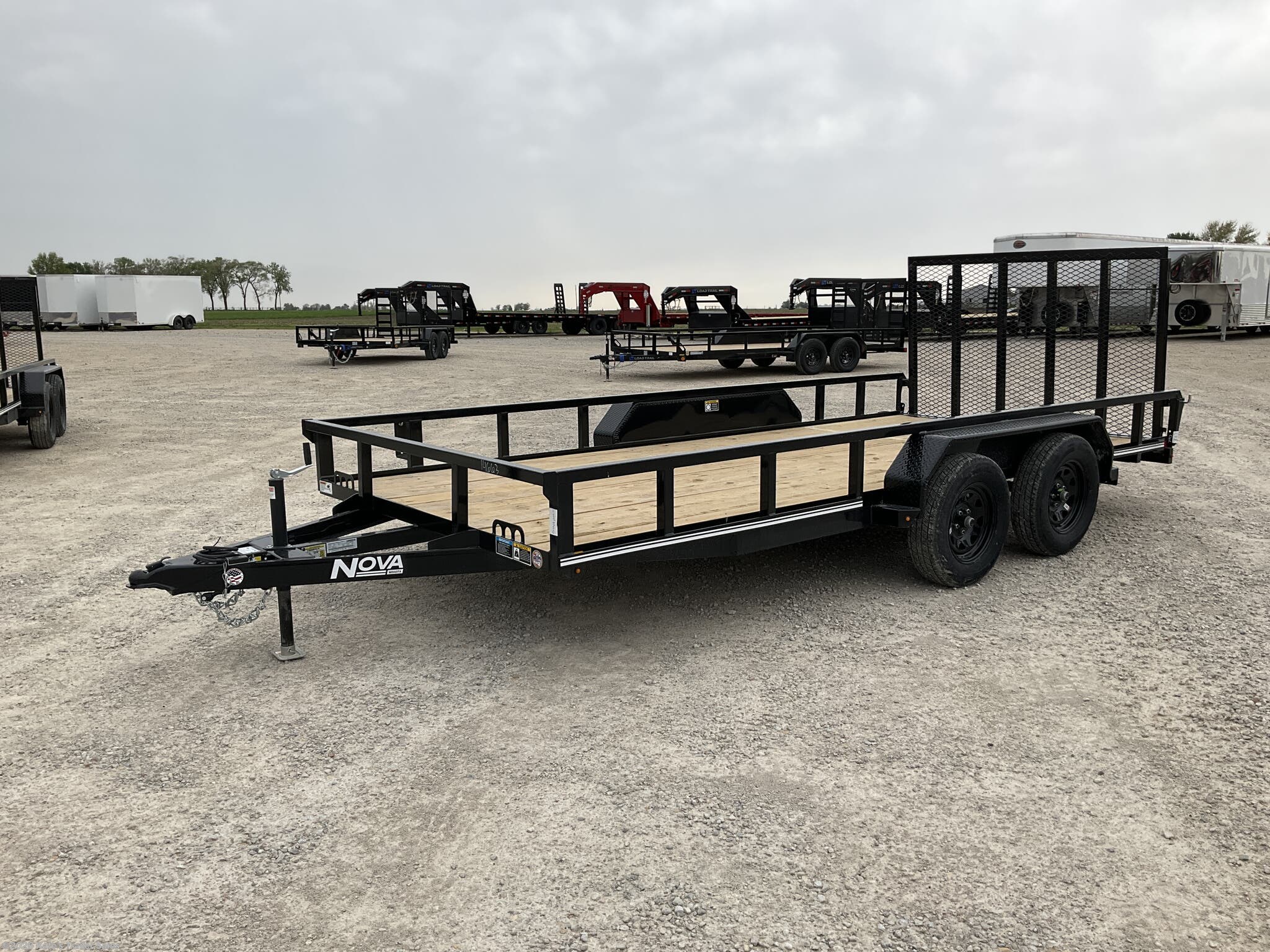2025 Midsota 82x16 Utility Trailer / Spring Loaded Gate