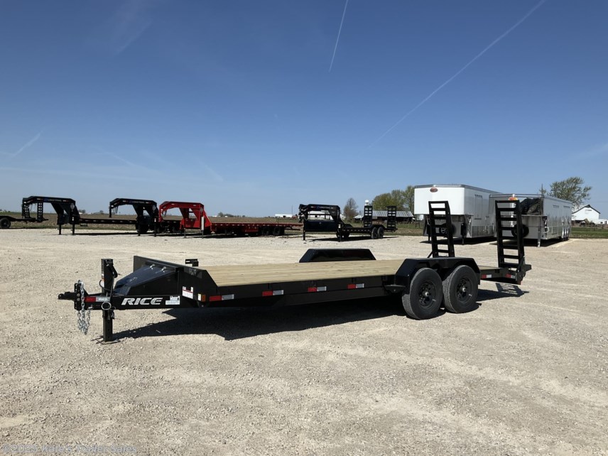Flatbed Rice Trailers 2025 Rice Trailers 14k Magnum Equipment 82X22' Flatbed Trailer / Stand ...