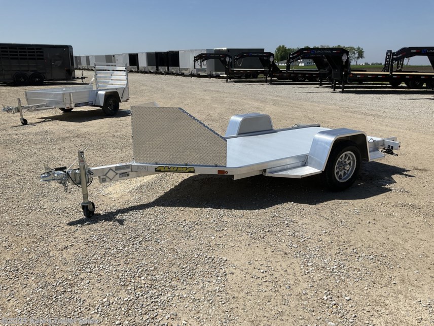New 2026 Aluma MC10 Single Motorcycle Aluminum Trailer available in Arthur, Illinois