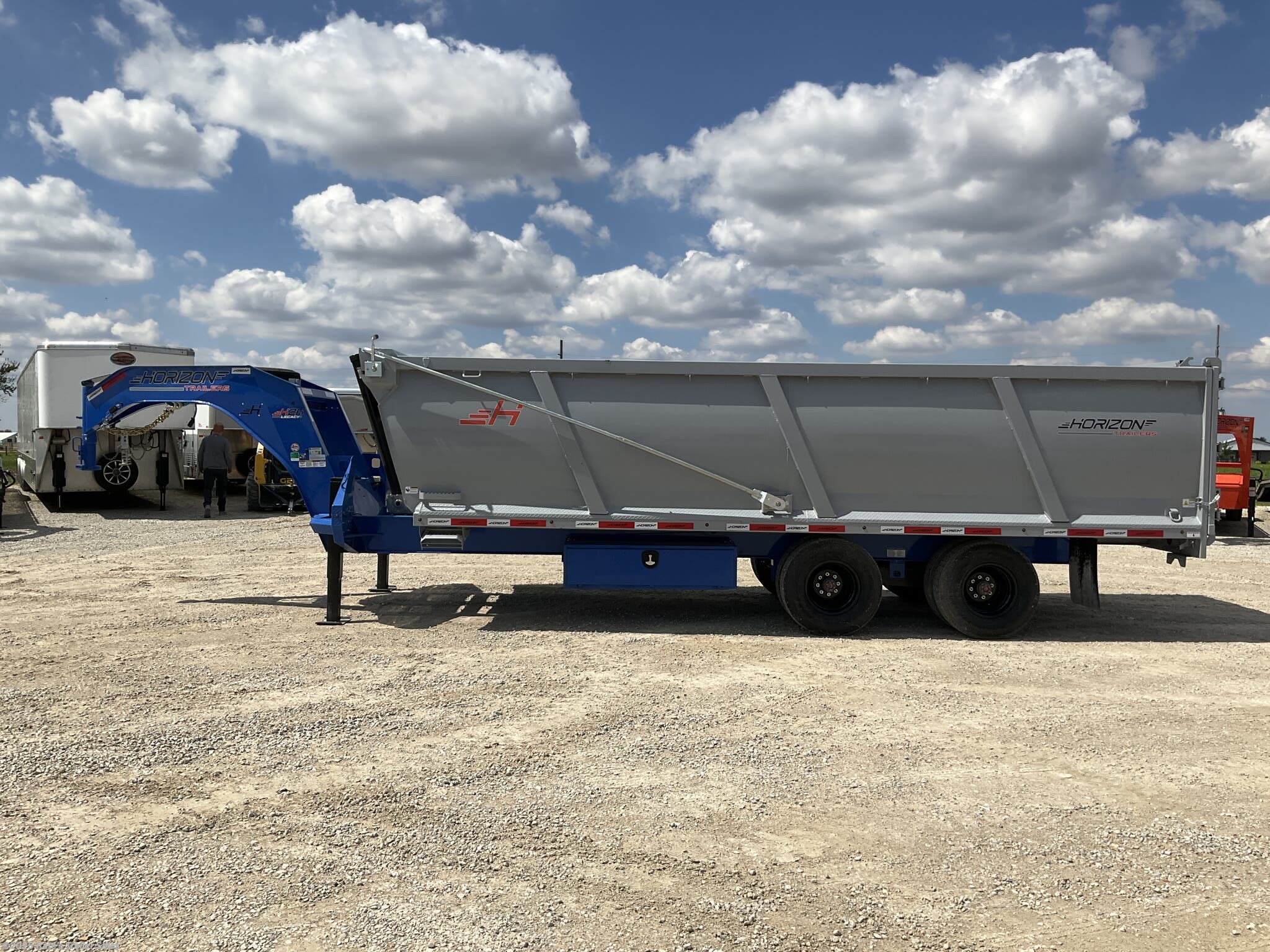 2025 Horizon 96X20' Deckover Gooseneck Dump Trailer Hurricane