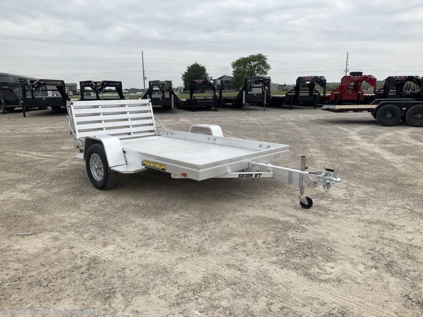 New 2026 Aluma 6810H-S-BT 10&apos; 2990 LB Aluminum Utility Trailer available in Arthur, Illinois