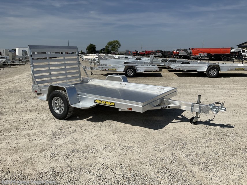New 2026 Aluma 6810H-S-TG 10&apos; Aluminum Utility Trailer / Straight Gate available in Arthur, Illinois