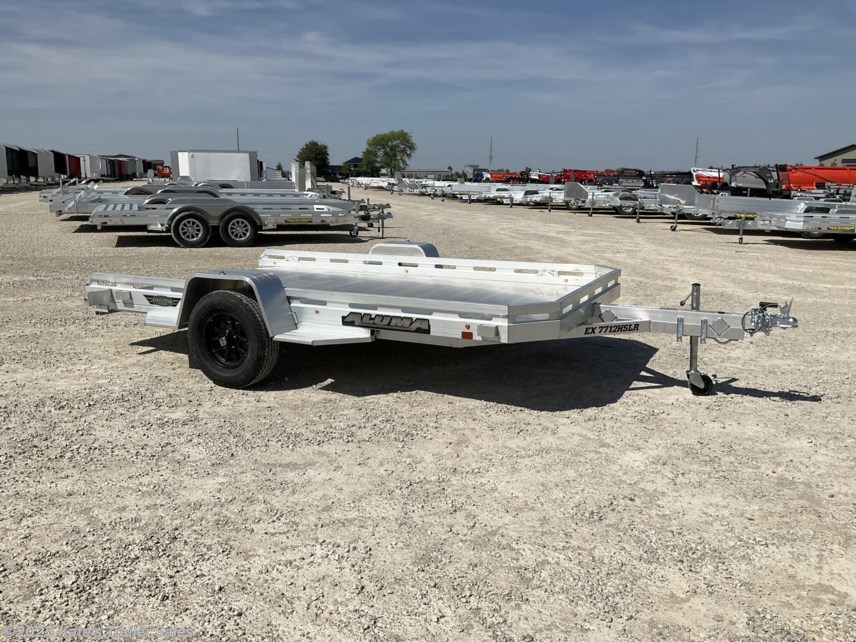 New 2026 Aluma 7712HSLR 12&apos; ATV Aluminum Utility Trailer / Slide Out Ramp available in Arthur, Illinois
