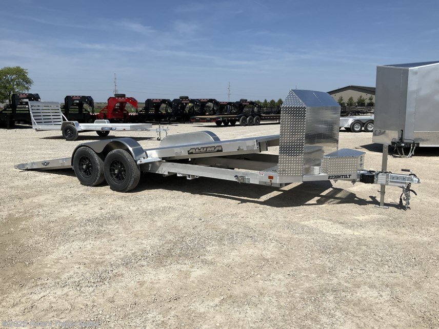 New 2026 Aluma 8220H Tilt Anniversary 82X20&apos; HD Aluminum Tiltbed Car Trailer available in Arthur, Illinois