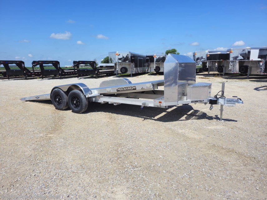 New 2026 Aluma 8220H Tilt Anniversary 82X20&apos; HD Aluminum / Power Tilt / Car Hauler available in Arthur, Illinois