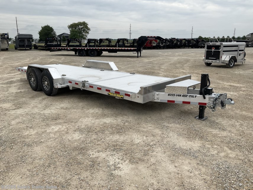 New 2026 Aluma 8222-14K-Tilt 22&apos; Aluminum Tiltbed Car Hauler Trailer available in Arthur, Illinois