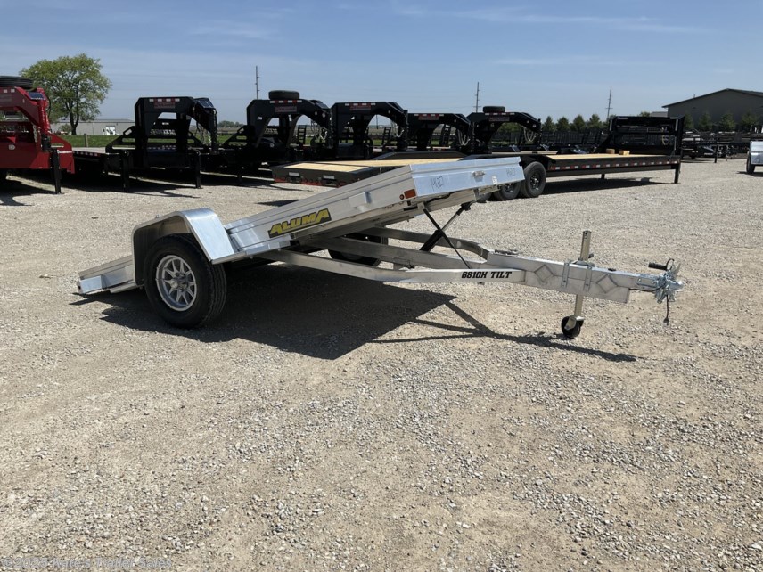 New 2026 Aluma 6810H-TILT 10&apos; Aluminum Utility / Tilt Trailer available in Arthur, Illinois