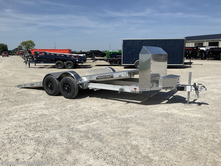 New 2026 Aluma 8218H Tilt Anniversary 18&apos; HD Aluminum Tiltbed Car Trailer available in Arthur, Illinois