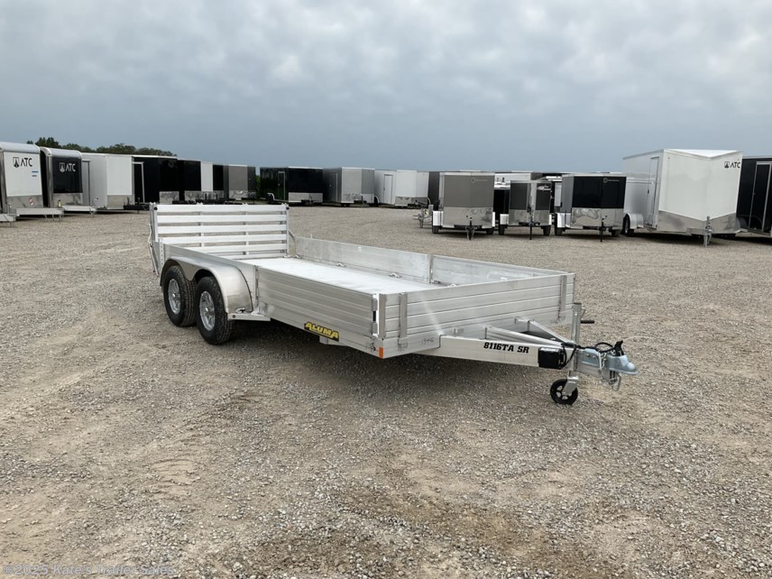 New 2026 Aluma 8116TASR Aluminum Utility Trailer w/ Side Load Ramps available in Arthur, Illinois