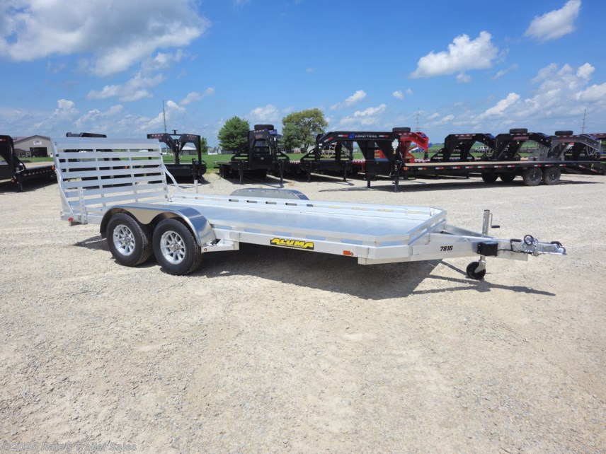 New 2026 Aluma 7816 TA-TG44 16&apos; Tandem Axle Utility / Straight Gate available in Arthur, Illinois