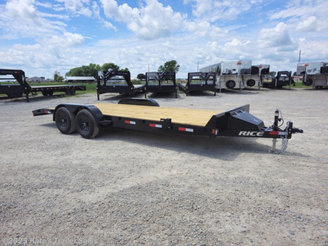 2025 Rice Trailers 9.9k Magnum Car Hauler 82x20' Flatbed HD Car Hauler Trailer w/ Toolbox