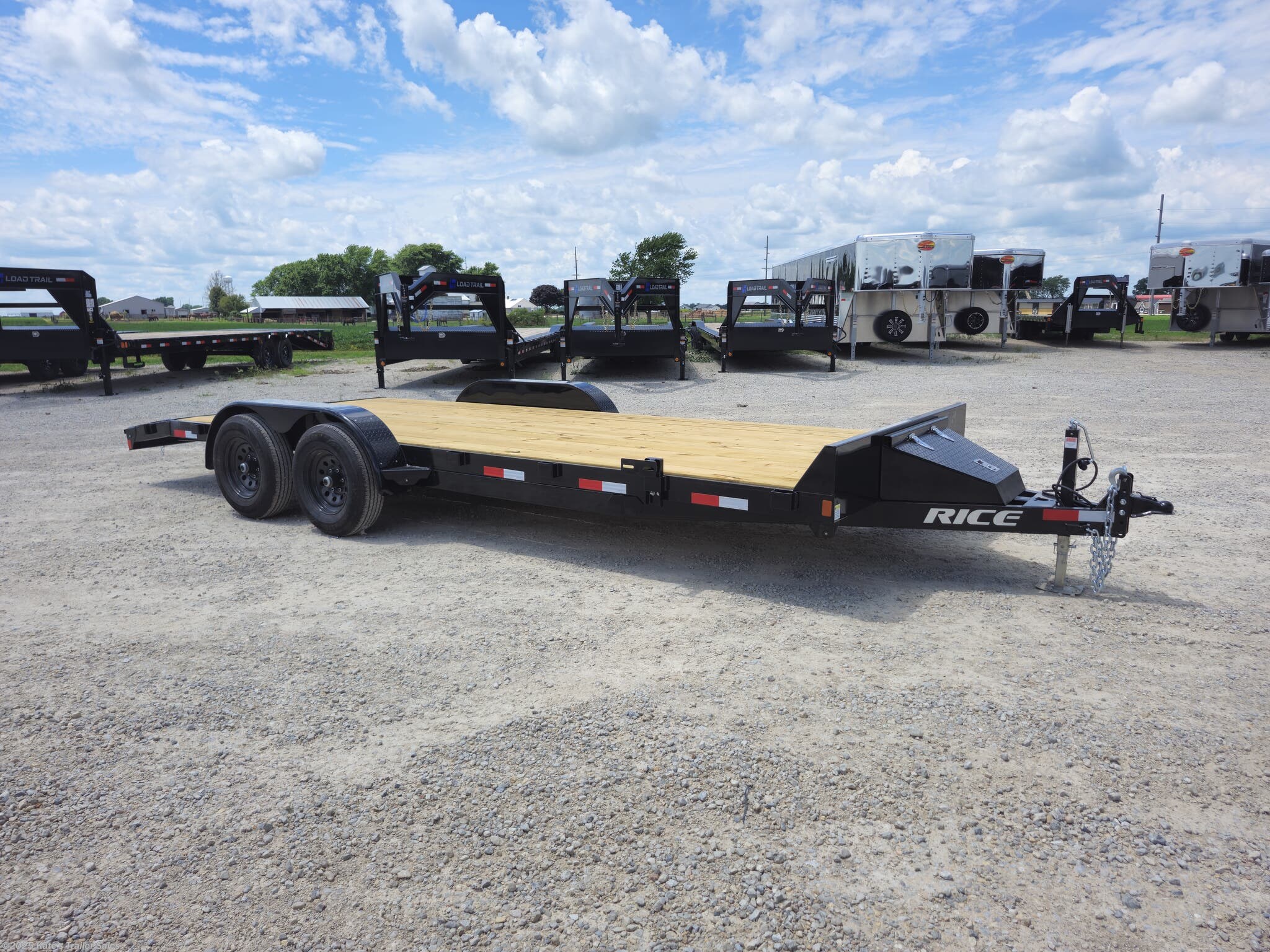 New 2025 Rice Trailers 9.9k Magnum Car Hauler 82x20&apos; Flatbed HD Car Hauler Trailer w/ Toolbox available in Arthur, Illinois
