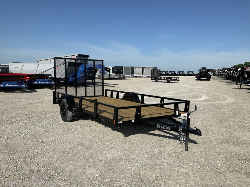 New 2025 Rice Trailers 82X14 Single Axle Utility w/ 5ft Gate available in Arthur, Illinois