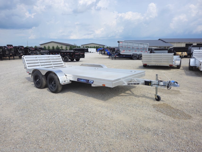 New 2026 Aluma 7814TAESA 14&apos; 7000 LB Aluminum Tandem Axle Utility Trailer available in Arthur, Illinois