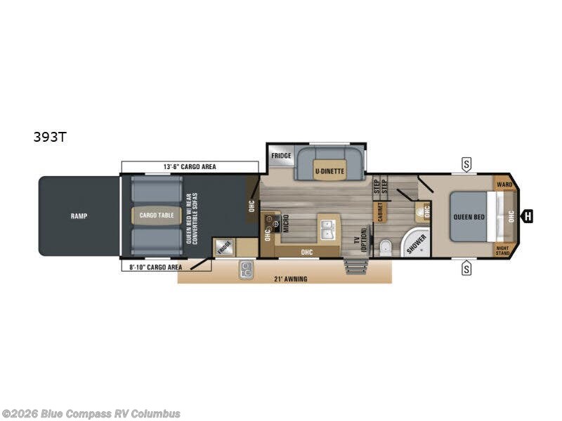 2019 Jayco Talon 393T - Used Toy Hauler For Sale by Blue Compass RV Columbus in Delaware, Ohio features Slideout