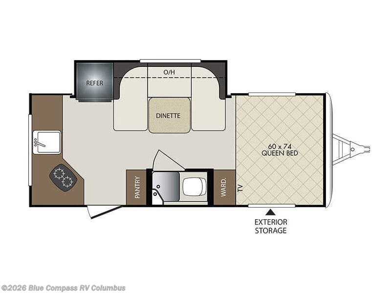 2018 Keystone Bullet 171RKCT - Used Travel Trailer For Sale by Blue Compass RV Columbus in Delaware, Ohio features Slideout