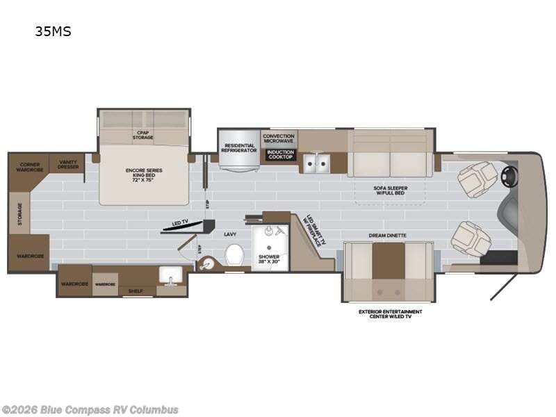 2023 Holiday Rambler Nautica 35MS - Used Class A For Sale by Blue Compass RV Columbus in Delaware, Ohio features Slideout