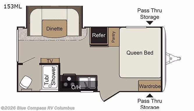2018 Keystone Passport 153ML Express - Used Travel Trailer For Sale by Blue Compass RV Columbus in Delaware, Ohio features Slideout