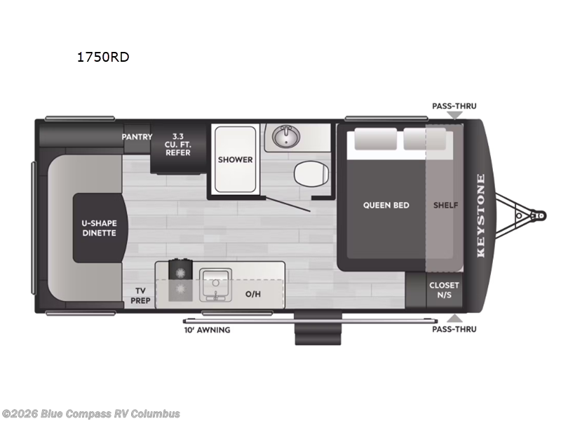 2026 Keystone Springdale Mini 1750RD - Used Travel Trailer For Sale by Blue Compass RV Columbus in Delaware, Ohio