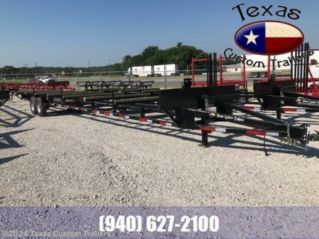 84&quot; X 40&#39; BP PIPE TRAILER 14K
5&quot; CHANNEL EVERY 5&#39; TURNED UP
4&quot; X 4&quot; POST ON TOP OF 5&quot; CHANNEL
SPARE TIRE MOUNT ON FRONT
STANDARD FEATURES:
14,000 LB G.V.W.R.
2-7,000 LB DEXTER ELEC. BRAKE AXLES
6 LEAF SLIPPER SPRING SUSPENSION
16&quot; SILVER MOD 8 HOLE WHEELS
ST235/80/R16 10 PLY RADIAL TIRES
3&quot; X 3&quot; X 3/16&quot; SQUARE TUBING TOP AND BOTTOM FRAME
3&quot; X 3&quot; X 3/16&quot; SQUARE TUBING TONGUE
2-5/16&quot; ADJUSTABLE 6 HOLE RAM COUPLER
1-10K DROP LEG SPRING LOADED JACK
4 TIE DOWN RATCHETS FOR 4&quot; STRAPS (STRAPS NOT INCLUDED)
EXPANDED METAL TRAY OVER AXLES
7 WAY RV PLUG-IN
FLUSH MOUNT LED LIGHTS
1 COAT OF PRIMER AND 2 COATS OF POLYURETHANE PAINT (PAINTED UNDERNEATH)
All Pictures shown are for illustration purpose only. Actual product may vary.