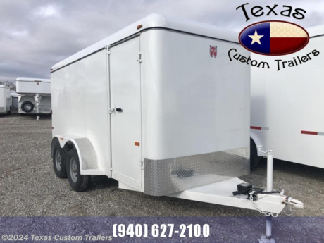 &lt;p&gt;2023 W-W Trailer 14&#39;X6&#39;8&quot; Cargo Carrier Enclosed Trailer Color: White Insert: Black 2-5200LB Lippert Axles Full Drop Ramp (Cargo) Cable Assist Full Rear Ramp&amp;nbsp; Standard Features: 6&#39;6&quot; tall Right access door Double rear cargo doors Tongue &amp;amp; groove flooring Chrome trim with vinyl insert Chrome gravel guard License plate light All Pictures shown are for illustration purpose only. Actual product may vary.&lt;/p&gt;