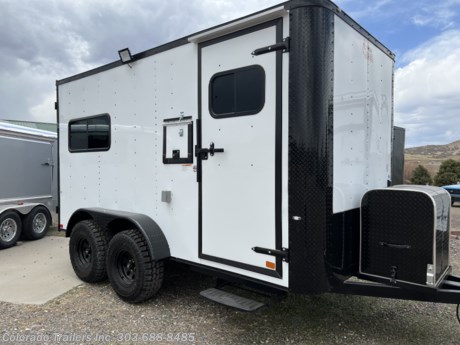 &lt;p&gt;&lt;span style=&quot;font-size: 16px; font-family: arial, helvetica, sans-serif;&quot;&gt;New 2022 7x14 Colorado OFF ROAD Office/Fiber Trailer. Trailer is equipped with the Moab package.&amp;nbsp; Trailer features:&lt;/span&gt;&lt;br /&gt;&lt;br /&gt;&lt;span style=&quot;font-size: 16px; font-family: arial, helvetica, sans-serif;&quot;&gt;2-3500lb. torsion axles with electric brakes&lt;/span&gt;&lt;br /&gt;&lt;span style=&quot;font-size: 16px; font-family: arial, helvetica, sans-serif;&quot;&gt;Black out package&lt;/span&gt;&lt;br /&gt;&lt;span style=&quot;font-size: 16px; font-family: arial, helvetica, sans-serif;&quot;&gt;32 inch All Terrain tires&lt;/span&gt;&lt;br /&gt;&lt;span style=&quot;font-size: 16px; font-family: arial, helvetica, sans-serif;&quot;&gt;16&quot; on center walls, floor and ceiling&lt;/span&gt;&lt;br /&gt;&lt;span style=&quot;font-size: 16px; font-family: arial, helvetica, sans-serif;&quot;&gt;Front Generator Platform with enclosed box&lt;/span&gt;&lt;br /&gt;&lt;span style=&quot;font-size: 16px; font-family: arial, helvetica, sans-serif;&quot;&gt;Drop down stabilizer jacks&lt;/span&gt;&lt;br /&gt;&lt;span style=&quot;font-size: 16px; font-family: arial, helvetica, sans-serif;&quot;&gt;36&quot; Side man door with RV lock, cam bar, step and window&lt;br /&gt;&lt;/span&gt;&lt;span style=&quot;font-family: arial, helvetica, sans-serif; font-size: 16px;&quot;&gt;36&quot; Rear man door with RV lock, cam bar, step and window&lt;br /&gt;2 fold up access/fiber doors&lt;/span&gt;&lt;br /&gt;&lt;span style=&quot;font-size: 16px; font-family: arial, helvetica, sans-serif;&quot;&gt;12 foot counter top&lt;/span&gt;&lt;br /&gt;&lt;span style=&quot;font-size: 16px; font-family: arial, helvetica, sans-serif;&quot;&gt;7 foot interior height&lt;/span&gt;&lt;br /&gt;&lt;span style=&quot;font-size: 16px; font-family: arial, helvetica, sans-serif;&quot;&gt;Nudo floor and&amp;nbsp;ramp&amp;nbsp;&lt;/span&gt;&lt;br /&gt;&lt;span style=&quot;font-size: 16px; font-family: arial, helvetica, sans-serif;&quot;&gt;Insulated walls and ceiling&lt;/span&gt;&lt;br /&gt;&lt;span style=&quot;font-size: 16px; font-family: arial, helvetica, sans-serif;&quot;&gt;Aluminum wall and ceiling liner&lt;/span&gt;&lt;br /&gt;&lt;span style=&quot;font-size: 16px; font-family: arial, helvetica, sans-serif;&quot;&gt;2 - 18x44 slider windows with screens in rear&lt;/span&gt;&lt;span style=&quot;font-size: 16px; font-family: arial, helvetica, sans-serif;&quot;&gt;&lt;br /&gt;Detachable cord&amp;nbsp;&lt;/span&gt;&lt;br /&gt;&lt;span style=&quot;font-size: 16px; font-family: arial, helvetica, sans-serif;&quot;&gt;30 amp power package with 4 interior outlets and 1 exterior GFI outlet&lt;/span&gt;&lt;br /&gt;&lt;span style=&quot;font-size: 16px; font-family: arial, helvetica, sans-serif;&quot;&gt;A/C unit&amp;nbsp;&lt;/span&gt;&lt;br /&gt;&lt;span style=&quot;font-size: 16px; font-family: arial, helvetica, sans-serif;&quot;&gt;Non power roof vent with maxx air&amp;nbsp;&lt;/span&gt;&lt;br /&gt;&lt;span style=&quot;font-size: 16px; font-family: arial, helvetica, sans-serif;&quot;&gt;2 - 4 foot LED interior ceiling lights&lt;/span&gt;&lt;br /&gt;&lt;span style=&quot;font-size: 16px; font-family: arial, helvetica, sans-serif;&quot;&gt;2 LED exterior lights&lt;/span&gt;&lt;br /&gt;&lt;span style=&quot;font-size: 16px; font-family: arial, helvetica, sans-serif;&quot;&gt;4 LED interior puck lights&lt;/span&gt;&lt;br /&gt;&lt;span style=&quot;font-size: 16px; font-family: arial, helvetica, sans-serif;&quot;&gt;3 year factory warranty&lt;/span&gt;&lt;/p&gt;
&lt;p&gt;&lt;span style=&quot;font-size: 16px; font-family: arial, helvetica, sans-serif;&quot;&gt;Dealer Stock #16078&lt;/span&gt;&lt;br /&gt;&lt;span style=&quot;font-size: 16px; font-family: arial, helvetica, sans-serif;&quot;&gt;Year: 2022&lt;/span&gt;&lt;br /&gt;&lt;span style=&quot;font-size: 16px; font-family: arial, helvetica, sans-serif;&quot;&gt;Make: Off Road&amp;nbsp;&lt;/span&gt;&lt;br /&gt;&lt;span style=&quot;font-size: 16px; font-family: arial, helvetica, sans-serif;&quot;&gt;Model: 7x14&lt;/span&gt;&lt;br /&gt;&lt;span style=&quot;font-size: 16px; font-family: arial, helvetica, sans-serif;&quot;&gt;Color: Matte White Blackout&amp;nbsp;&lt;/span&gt;&lt;br /&gt;&lt;span style=&quot;font-size: 16px; font-family: arial, helvetica, sans-serif;&quot;&gt;Weight: 3200lbs.&lt;/span&gt;&lt;/p&gt;
&lt;p&gt;&lt;span style=&quot;font-size: 16px; font-family: arial, helvetica, sans-serif;&quot;&gt;Give us a call we would like to earn your business 303-688-8485 - Family owned and operated. Shipping options available with great rates! Call to inquire.&amp;nbsp;&lt;/span&gt;&lt;/p&gt;
&lt;p&gt;&amp;nbsp;&lt;/p&gt;
&lt;p&gt;&amp;nbsp;&lt;/p&gt;