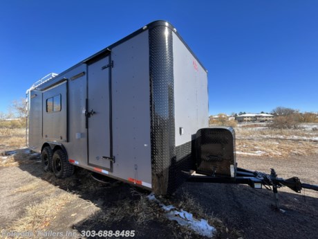 &lt;p&gt;&lt;span style=&quot;font-family: arial, helvetica, sans-serif; font-size: 16px;&quot;&gt;New 2023 8.5x20 Colorado Off Road Trailer for sale.&amp;nbsp; Trailer features:&lt;/span&gt;&lt;/p&gt;
&lt;p&gt;&lt;span style=&quot;font-family: arial, helvetica, sans-serif; font-size: 16px;&quot;&gt;2 - 5200lb. torsion axles with brakes&lt;/span&gt;&lt;br /&gt;&lt;span style=&quot;font-family: arial, helvetica, sans-serif; font-size: 16px;&quot;&gt;16&quot; On center walls, ceiling, and floor&lt;br /&gt;5x6 Awning on passenger side&lt;/span&gt;&lt;br /&gt;&lt;span style=&quot;font-family: arial, helvetica, sans-serif; font-size: 16px;&quot;&gt;7 foot interior height&lt;/span&gt;&lt;br /&gt;&lt;span style=&quot;font-family: arial, helvetica, sans-serif; font-size: 16px;&quot;&gt;Blackout package&lt;/span&gt;&lt;br /&gt;&lt;span style=&quot;font-family: arial, helvetica, sans-serif; font-size: 16px;&quot;&gt;Front generator platform with enclosed box&lt;/span&gt;&lt;br /&gt;&lt;span style=&quot;font-family: arial, helvetica, sans-serif; font-size: 16px;&quot;&gt;Rear ramp door with spring assist close and cam bars&lt;br /&gt;Rear deck option&amp;nbsp;&lt;/span&gt;&lt;br /&gt;&lt;span style=&quot;font-family: arial, helvetica, sans-serif; font-size: 16px;&quot;&gt;Side door with RV lock, cam bar&lt;br /&gt;&lt;/span&gt;&lt;span style=&quot;font-family: arial, helvetica, sans-serif; font-size: 16px;&quot;&gt;Fold down rv step&lt;br /&gt;Nudo floor and ramp&lt;/span&gt;&lt;br /&gt;&lt;span style=&quot;font-family: arial, helvetica, sans-serif; font-size: 16px;&quot;&gt;Insulated walls and floor&lt;/span&gt;&lt;br /&gt;&lt;span style=&quot;font-size: 16px; font-family: arial, helvetica, sans-serif;&quot;&gt;Aluminum wall and ceiling liner&lt;br /&gt;32 inch Mudterrain tires&amp;nbsp;&lt;/span&gt;&lt;br /&gt;&lt;span style=&quot;font-family: arial, helvetica, sans-serif;&quot;&gt;&lt;span style=&quot;font-size: 16px;&quot;&gt;30 amp power package with 4 interior outlets and 1 exterior GFI&lt;br /&gt;&lt;/span&gt;&lt;span style=&quot;font-size: 16px;&quot;&gt;Detachable cord&amp;nbsp;&lt;br /&gt;Removable coupler&lt;/span&gt;&lt;/span&gt;&lt;br /&gt;&lt;span style=&quot;font-family: arial, helvetica, sans-serif; font-size: 16px;&quot;&gt;2 18x44 slider windows with screens&lt;/span&gt;&lt;br /&gt;&lt;span style=&quot;font-family: arial, helvetica, sans-serif; font-size: 16px;&quot;&gt;4 D-rings&lt;/span&gt;&lt;br /&gt;&lt;span style=&quot;font-family: arial, helvetica, sans-serif; font-size: 16px;&quot;&gt;A/C unit with heat strip&amp;nbsp;&lt;/span&gt;&lt;br /&gt;&lt;span style=&quot;font-family: arial, helvetica, sans-serif; font-size: 16px;&quot;&gt;Battery and box with battery charger&lt;br /&gt;8x7 Roof rack with ladder&amp;nbsp;&lt;/span&gt;&lt;br /&gt;&lt;span style=&quot;font-family: arial, helvetica, sans-serif; font-size: 16px;&quot;&gt;6 LED interior puck lights&lt;/span&gt;&lt;br /&gt;&lt;span style=&quot;font-family: arial, helvetica, sans-serif; font-size: 16px;&quot;&gt;2 LED interior 4 foot ceiling lights&lt;/span&gt;&lt;br /&gt;&lt;span style=&quot;font-family: arial, helvetica, sans-serif; font-size: 16px;&quot;&gt;2 LED exterior spot/load lights&lt;/span&gt;&lt;br /&gt;&lt;span style=&quot;font-family: arial, helvetica, sans-serif; font-size: 16px;&quot;&gt;2 LED exterior party lights&lt;/span&gt;&lt;br /&gt;&lt;span style=&quot;font-family: arial, helvetica, sans-serif; font-size: 16px;&quot;&gt;LED exterior running lights&lt;/span&gt;&lt;br /&gt;&lt;span style=&quot;font-family: arial, helvetica, sans-serif; font-size: 16px;&quot;&gt;Stabilizer jacks&lt;/span&gt;&lt;br /&gt;&lt;span style=&quot;font-family: arial, helvetica, sans-serif; font-size: 16px;&quot;&gt;Triple tube tongue&lt;/span&gt;&lt;/p&gt;
&lt;p&gt;&lt;span style=&quot;font-family: arial, helvetica, sans-serif; font-size: 16px;&quot;&gt;Dealer Stock #16280&lt;/span&gt;&lt;br /&gt;&lt;span style=&quot;font-family: arial, helvetica, sans-serif; font-size: 16px;&quot;&gt;Year: 2023&lt;/span&gt;&lt;br /&gt;&lt;span style=&quot;font-family: arial, helvetica, sans-serif; font-size: 16px;&quot;&gt;Make: Cargo Craft&lt;/span&gt;&lt;br /&gt;&lt;span style=&quot;font-family: arial, helvetica, sans-serif; font-size: 16px;&quot;&gt;Model: 8.5x20&lt;/span&gt;&lt;br /&gt;&lt;span style=&quot;font-family: arial, helvetica, sans-serif; font-size: 16px;&quot;&gt;Color: Matte Gray Blackout&lt;/span&gt;&lt;br /&gt;&lt;br /&gt;&lt;/p&gt;
&lt;p&gt;&lt;span style=&quot;font-family: arial, helvetica, sans-serif; font-size: 16px;&quot;&gt;Give us a call we would like to earn your business 303-688-8485 - Not near us? Shipping options available with great rates! Call to inquire.&lt;/span&gt;&lt;/p&gt;