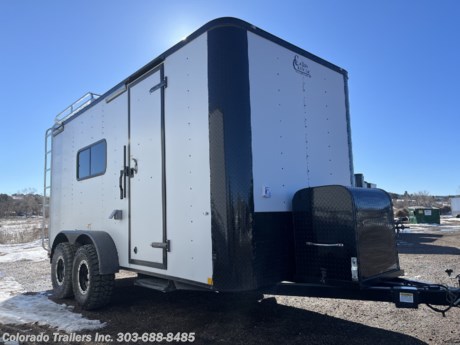 &lt;p&gt;&lt;span style=&quot;font-family: arial, helvetica, sans-serif; font-size: 16px;&quot;&gt;New 2023 7x16 Colorado OFF ROAD Toy Hauler. Trailer is equipped with the Moab package.&amp;nbsp; Trailer features:&lt;/span&gt;&lt;br /&gt;&lt;br /&gt;&lt;span style=&quot;font-family: arial, helvetica, sans-serif; font-size: 16px;&quot;&gt;2-3500lb. torsion axles with electric brakes&lt;/span&gt;&lt;br /&gt;&lt;span style=&quot;font-family: arial, helvetica, sans-serif; font-size: 16px;&quot;&gt;Black out package&lt;/span&gt;&lt;br /&gt;&lt;span style=&quot;font-family: arial, helvetica, sans-serif; font-size: 16px;&quot;&gt;32 inch Mudterrain tires&lt;/span&gt;&lt;br /&gt;&lt;span style=&quot;font-family: arial, helvetica, sans-serif; font-size: 16px;&quot;&gt;16&quot; on center walls, ceiling, and floor&amp;nbsp;&lt;/span&gt;&lt;br /&gt;&lt;span style=&quot;font-family: arial, helvetica, sans-serif; font-size: 16px;&quot;&gt;Front Generator Platform with enclosed box&lt;/span&gt;&lt;br /&gt;&lt;span style=&quot;font-family: arial, helvetica, sans-serif; font-size: 16px;&quot;&gt;7x6 Aluminum roof rack and ladder&lt;/span&gt;&lt;br /&gt;&lt;span style=&quot;font-family: arial, helvetica, sans-serif; font-size: 16px;&quot;&gt;Side door with RV lock and cam bar&lt;/span&gt;&lt;br /&gt;&lt;span style=&quot;font-family: arial, helvetica, sans-serif; font-size: 16px;&quot;&gt;Fold down RV Step at side door&lt;/span&gt;&lt;br /&gt;&lt;span style=&quot;font-family: arial, helvetica, sans-serif; font-size: 16px;&quot;&gt;Rear ramp door with spring assist close&amp;nbsp;&lt;br /&gt;Rear deck option&lt;/span&gt;&lt;br /&gt;&lt;span style=&quot;font-family: arial, helvetica, sans-serif; font-size: 16px;&quot;&gt;7 foot interior height&lt;/span&gt;&lt;br /&gt;&lt;span style=&quot;font-family: arial, helvetica, sans-serif; font-size: 16px;&quot;&gt;Nudo&amp;nbsp;floor and ramp&amp;nbsp;&lt;/span&gt;&lt;br /&gt;&lt;span style=&quot;font-family: arial, helvetica, sans-serif; font-size: 16px;&quot;&gt;Insulated walls and ceiling&lt;/span&gt;&lt;br /&gt;&lt;span style=&quot;font-family: arial, helvetica, sans-serif; font-size: 16px;&quot;&gt;Aluminum wall and ceiling liner&lt;/span&gt;&lt;br /&gt;&lt;span style=&quot;font-family: arial, helvetica, sans-serif; font-size: 16px;&quot;&gt;2 - 18x44 slider windows with screens&lt;/span&gt;&lt;br /&gt;&lt;span style=&quot;font-family: arial, helvetica, sans-serif; font-size: 16px;&quot;&gt;Battery and box with battery charger&lt;/span&gt;&lt;br /&gt;&lt;span style=&quot;font-family: arial, helvetica, sans-serif; font-size: 16px;&quot;&gt;30 amp power package with 4 interior outlets and 1 exterior GFI outlet&lt;br /&gt;&lt;/span&gt;&lt;span style=&quot;font-family: arial, helvetica, sans-serif; font-size: 16px;&quot;&gt;Detachable cord&lt;/span&gt;&lt;br /&gt;&lt;span style=&quot;font-family: arial, helvetica, sans-serif; font-size: 16px;&quot;&gt;Removable Coupler&lt;/span&gt;&lt;br /&gt;&lt;span style=&quot;font-family: arial, helvetica, sans-serif; font-size: 16px;&quot;&gt;A/C unit with heat strip&lt;/span&gt;&lt;br /&gt;&lt;span style=&quot;font-family: arial, helvetica, sans-serif; font-size: 16px;&quot;&gt;Non Power Maxx Air roof vent&lt;/span&gt;&lt;br /&gt;&lt;span style=&quot;font-family: arial, helvetica, sans-serif; font-size: 16px;&quot;&gt;4 D-rings&lt;/span&gt;&lt;br /&gt;&lt;span style=&quot;font-family: arial, helvetica, sans-serif; font-size: 16px;&quot;&gt;2 - 4 foot LED interior ceiling lights&lt;/span&gt;&lt;br /&gt;&lt;span style=&quot;font-family: arial, helvetica, sans-serif; font-size: 16px;&quot;&gt;2 LED exterior party lights&lt;/span&gt;&lt;br /&gt;&lt;span style=&quot;font-family: arial, helvetica, sans-serif; font-size: 16px;&quot;&gt;2 LED exterior spot/load lights&lt;/span&gt;&lt;br /&gt;&lt;span style=&quot;font-family: arial, helvetica, sans-serif; font-size: 16px;&quot;&gt;6 LED interior puck lights&lt;/span&gt;&lt;br /&gt;&lt;span style=&quot;font-family: arial, helvetica, sans-serif; font-size: 16px;&quot;&gt;3 year factory warranty&lt;/span&gt;&lt;/p&gt;
&lt;p&gt;&lt;span style=&quot;font-family: arial, helvetica, sans-serif; font-size: 16px;&quot;&gt;Dealer Stock #16363&lt;/span&gt;&lt;br /&gt;&lt;span style=&quot;font-family: arial, helvetica, sans-serif; font-size: 16px;&quot;&gt;Year: 2023&lt;/span&gt;&lt;br /&gt;&lt;span style=&quot;font-family: arial, helvetica, sans-serif; font-size: 16px;&quot;&gt;Make: Off Road&amp;nbsp;&lt;/span&gt;&lt;br /&gt;&lt;span style=&quot;font-family: arial, helvetica, sans-serif; font-size: 16px;&quot;&gt;Model: 7x16&lt;/span&gt;&lt;br /&gt;&lt;span style=&quot;font-family: arial, helvetica, sans-serif; font-size: 16px;&quot;&gt;Color: Matte White Blackout&amp;nbsp;&lt;/span&gt;&lt;br /&gt;&lt;span style=&quot;font-family: arial, helvetica, sans-serif; font-size: 16px;&quot;&gt;Weight: 3800lbs.&lt;br /&gt;&lt;/span&gt;&lt;span style=&quot;font-family: arial, helvetica, sans-serif; font-size: 16px;&quot;&gt;Payload Capacity: 3500lbs.&lt;/span&gt;&lt;/p&gt;
&lt;p&gt;&lt;span style=&quot;font-family: arial, helvetica, sans-serif; font-size: 16px;&quot;&gt;Give us a call we would like to earn your business 303-688-8485&lt;/span&gt;&lt;/p&gt;