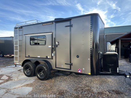 &lt;p&gt;&lt;span style=&quot;font-family: arial, helvetica, sans-serif; font-size: 16px;&quot;&gt;New 2024 7x16 ORB (Colorado Off Road Bathroom) Trailer!. Trailer is equipped with the Moab package.&amp;nbsp; Trailer features:&lt;/span&gt;&lt;br&gt;&lt;br&gt;&lt;span style=&quot;font-family: arial, helvetica, sans-serif; font-size: 16px;&quot;&gt;2-3500lb. torsion axles with electric brakes&lt;/span&gt;&lt;br&gt;&lt;span style=&quot;font-family: arial, helvetica, sans-serif; font-size: 16px;&quot;&gt;Black out package&lt;/span&gt;&lt;br&gt;&lt;span style=&quot;font-family: arial, helvetica, sans-serif; font-size: 16px;&quot;&gt;32 inch Mudterrain tires&lt;/span&gt;&lt;br&gt;&lt;span style=&quot;font-family: arial, helvetica, sans-serif; font-size: 16px;&quot;&gt;16&quot; on center walls, ceiling, and floor&amp;nbsp;&lt;/span&gt;&lt;br&gt;&lt;span style=&quot;font-family: arial, helvetica, sans-serif; font-size: 16px;&quot;&gt;Front Generator Platform with enclosed box&lt;br&gt;4x6 Awning door&lt;/span&gt;&lt;br&gt;&lt;span style=&quot;font-family: arial, helvetica, sans-serif; font-size: 16px;&quot;&gt;7x6 Aluminum roof rack and ladder&lt;/span&gt;&lt;br&gt;&lt;span style=&quot;font-family: arial, helvetica, sans-serif; font-size: 16px;&quot;&gt;Side door with RV lock and cam bar&lt;/span&gt;&lt;br&gt;&lt;span style=&quot;font-family: arial, helvetica, sans-serif; font-size: 16px;&quot;&gt;Fold down RV Step at side door&lt;/span&gt;&lt;br&gt;&lt;span style=&quot;font-family: arial, helvetica, sans-serif; font-size: 16px;&quot;&gt;Rear ramp door with spring assist close&amp;nbsp;&lt;br&gt;Rear deck option&lt;/span&gt;&lt;br&gt;&lt;span style=&quot;font-family: arial, helvetica, sans-serif; font-size: 16px;&quot;&gt;7 foot interior height&lt;/span&gt;&lt;br&gt;&lt;span style=&quot;font-family: arial, helvetica, sans-serif; font-size: 16px;&quot;&gt;Rubber Coin floor and ramp with Nudo down&lt;/span&gt;&lt;br&gt;&lt;span style=&quot;font-family: arial, helvetica, sans-serif; font-size: 16px;&quot;&gt;Insulated walls and ceiling&lt;/span&gt;&lt;br&gt;&lt;span style=&quot;font-family: arial, helvetica, sans-serif; font-size: 16px;&quot;&gt;Aluminum wall and ceiling liner&lt;/span&gt;&lt;br&gt;&lt;span style=&quot;font-family: arial, helvetica, sans-serif; font-size: 16px;&quot;&gt;2 - 18x44 slider windows with screens&lt;/span&gt;&lt;br&gt;&lt;span style=&quot;font-family: arial, helvetica, sans-serif; font-size: 16px;&quot;&gt;Battery and box with battery charger&lt;/span&gt;&lt;br&gt;&lt;span style=&quot;font-family: arial, helvetica, sans-serif; font-size: 16px;&quot;&gt;30 amp power package with 4 interior outlets and 1 exterior GFI outlet&lt;br&gt;&lt;/span&gt;&lt;span style=&quot;font-family: arial, helvetica, sans-serif; font-size: 16px;&quot;&gt;Detachable cord&lt;/span&gt;&lt;br&gt;&lt;span style=&quot;font-family: arial, helvetica, sans-serif; font-size: 16px;&quot;&gt;Removable Coupler&lt;/span&gt;&lt;br&gt;&lt;span style=&quot;font-family: arial, helvetica, sans-serif; font-size: 16px;&quot;&gt;A/C unit with heat strip&lt;/span&gt;&lt;br&gt;&lt;span style=&quot;font-family: arial, helvetica, sans-serif;&quot;&gt;&lt;span style=&quot;font-size: 16px;&quot;&gt;Deluxe 12 volt fan&lt;/span&gt;&lt;/span&gt;&lt;br&gt;&lt;span style=&quot;font-family: arial, helvetica, sans-serif; font-size: 16px;&quot;&gt;4 D-rings&lt;/span&gt;&lt;br&gt;&lt;span style=&quot;font-family: arial, helvetica, sans-serif; font-size: 16px;&quot;&gt;2 - 4 foot LED interior ceiling lights&lt;/span&gt;&lt;br&gt;&lt;span style=&quot;font-family: arial, helvetica, sans-serif; font-size: 16px;&quot;&gt;2 LED exterior party lights&lt;/span&gt;&lt;br&gt;&lt;span style=&quot;font-family: arial, helvetica, sans-serif; font-size: 16px;&quot;&gt;2 LED exterior spot/load lights&lt;/span&gt;&lt;br&gt;&lt;span style=&quot;font-family: arial, helvetica, sans-serif; font-size: 16px;&quot;&gt;7 LED interior puck lights&lt;br&gt;&lt;/span&gt;Full Bathroom package with; 26 Gallon fresh water tank, portable gray tank, hot water heater, water connections, dry flush toliet, 3x3 room with power fan and light, 32x32 shower, slat wall, usb plug, lower cabinet with butcher block counter top and sink, upgraded lithium battery&lt;br&gt;&lt;span style=&quot;font-family: arial, helvetica, sans-serif; font-size: 16px;&quot;&gt;3 year factory warranty&lt;br&gt;&lt;br&gt;Solar package upgrade avaliable for additional cost&lt;/span&gt;&lt;/p&gt;
&lt;p&gt;&lt;span style=&quot;font-family: arial, helvetica, sans-serif; font-size: 16px;&quot;&gt;Dealer Stock #16598&lt;/span&gt;&lt;br&gt;&lt;span style=&quot;font-family: arial, helvetica, sans-serif; font-size: 16px;&quot;&gt;Year: 2024&lt;/span&gt;&lt;br&gt;&lt;span style=&quot;font-family: arial, helvetica, sans-serif; font-size: 16px;&quot;&gt;Make: Off Road&amp;nbsp;&lt;/span&gt;&lt;br&gt;&lt;span style=&quot;font-family: arial, helvetica, sans-serif; font-size: 16px;&quot;&gt;Model: 7x16&lt;/span&gt;&lt;br&gt;&lt;span style=&quot;font-family: arial, helvetica, sans-serif; font-size: 16px;&quot;&gt;Color: Bronze Blackout&amp;nbsp;&lt;/span&gt;&lt;br&gt;&lt;span style=&quot;font-family: arial, helvetica, sans-serif; font-size: 16px;&quot;&gt;Weight: 3800lbs.&lt;br&gt;&lt;/span&gt;&lt;span style=&quot;font-family: arial, helvetica, sans-serif; font-size: 16px;&quot;&gt;Payload Capacity: 3200lbs.&lt;/span&gt;&lt;/p&gt;
&lt;p&gt;&lt;span style=&quot;font-family: arial, helvetica, sans-serif; font-size: 16px;&quot;&gt;Give us a call we would like to earn your business 303-688-8485&lt;/span&gt;&lt;/p&gt;