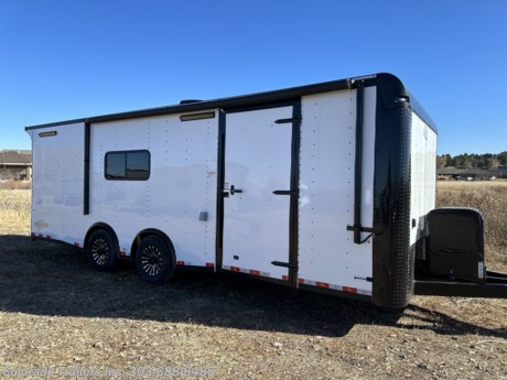 &lt;p&gt;&lt;span style=&quot;font-family: arial, helvetica, sans-serif; font-size: 18px;&quot;&gt;New 2024 8.5x24 Colorado Cargo Trailer for sale.&amp;nbsp; Trailer features:&lt;/span&gt;&lt;/p&gt;
&lt;p&gt;&lt;span style=&quot;font-family: arial, helvetica, sans-serif; font-size: 18px;&quot;&gt;2 - 6000lb. torsion spread axles with electric brakes&lt;br&gt;Aluminum wheels&lt;br&gt;Dove Tail&lt;br&gt;16&quot; on center wall, ceiling, and floor&amp;nbsp;&lt;br&gt;2 - 18x44 windows with screens&lt;br&gt;5x6 Awning door&lt;/span&gt;&lt;br&gt;&lt;span style=&quot;font-family: arial, helvetica, sans-serif; font-size: 18px;&quot;&gt;Rear ramp door with spring assist close&lt;br&gt;Transition flap- ramp to ground&amp;nbsp;&lt;br&gt;&lt;/span&gt;&lt;span style=&quot;font-family: arial, helvetica, sans-serif; font-size: 18px;&quot;&gt;Side door with window, RV lock and cam bar&lt;br&gt;Built in step at side door&amp;nbsp;&lt;/span&gt;&lt;br&gt;&lt;span style=&quot;font-family: arial, helvetica, sans-serif; font-size: 18px;&quot;&gt;Blackout package&amp;nbsp;&lt;/span&gt;&lt;br&gt;&lt;span style=&quot;font-family: arial, helvetica, sans-serif; font-size: 18px;&quot;&gt;LED exterior running lights&lt;/span&gt;&lt;br&gt;&lt;span style=&quot;font-family: arial, helvetica, sans-serif; font-size: 18px;&quot;&gt;2 LED exterior load/spot lights&lt;/span&gt;&lt;br&gt;&lt;span style=&quot;font-family: arial, helvetica, sans-serif; font-size: 18px;&quot;&gt;3 LED exterior party lights&lt;/span&gt;&lt;br&gt;&lt;span style=&quot;font-family: arial, helvetica, sans-serif; font-size: 18px;&quot;&gt;8 LED interior puck lights&lt;/span&gt;&lt;br&gt;&lt;span style=&quot;font-family: arial, helvetica, sans-serif; font-size: 18px;&quot;&gt;4 LED 4 foot interior ceiling lights&lt;/span&gt;&lt;br&gt;&lt;span style=&quot;font-family: arial, helvetica, sans-serif; font-size: 18px;&quot;&gt;Rubber coin floor and ramp with Nudo down&amp;nbsp;&lt;br&gt;Aluminum wall and ceiling liner&lt;/span&gt;&lt;br&gt;&lt;span style=&quot;font-family: arial, helvetica, sans-serif;&quot;&gt;&lt;span style=&quot;font-size: 18px;&quot;&gt;Insulated walls and ceiling&lt;/span&gt;&lt;/span&gt;&lt;br&gt;&lt;span style=&quot;font-family: arial, helvetica, sans-serif; font-size: 18px;&quot;&gt;7&#39; interior height&amp;nbsp;&lt;/span&gt;&lt;br&gt;&lt;span style=&quot;font-family: arial, helvetica, sans-serif; font-size: 18px;&quot;&gt;30 amp power with 4 interior outlets and 1 exterior GFI&lt;/span&gt;&lt;br&gt;&lt;span style=&quot;font-family: arial, helvetica, sans-serif; font-size: 18px;&quot;&gt;2 Non power Maxx Air roof vent&amp;nbsp;&lt;br&gt;&lt;/span&gt;&lt;span style=&quot;font-family: arial, helvetica, sans-serif; font-size: 14pt;&quot;&gt;AC Unit with heat strip&amp;nbsp;&lt;/span&gt;&lt;br&gt;&lt;span style=&quot;font-family: arial, helvetica, sans-serif; font-size: 18px;&quot;&gt;Battery and box with battery charger&lt;/span&gt;&lt;br&gt;&lt;span style=&quot;font-family: arial, helvetica, sans-serif; font-size: 18px;&quot;&gt;Generator platform with box&lt;br&gt;Detachable Cord&amp;nbsp;&lt;/span&gt;&lt;br&gt;&lt;span style=&quot;font-family: arial, helvetica, sans-serif; font-size: 18px;&quot;&gt;Extended hitch&lt;/span&gt;&lt;br&gt;&lt;span style=&quot;font-family: arial, helvetica, sans-serif; font-size: 18px;&quot;&gt;Triple tube tongue&lt;br&gt;Spare box in floor with spare tire&lt;br&gt;12 volt power awning&amp;nbsp;&lt;br&gt;&lt;/span&gt;&lt;span style=&quot;font-family: arial, helvetica, sans-serif; font-size: 18px;&quot;&gt;3 Year Factory Warranty&lt;/span&gt;&lt;br&gt;&lt;br&gt;&lt;/p&gt;
&lt;p&gt;&lt;span style=&quot;font-family: arial, helvetica, sans-serif; font-size: 18px;&quot;&gt;Dealer Stock #16605&lt;/span&gt;&lt;br&gt;&lt;span style=&quot;font-family: arial, helvetica, sans-serif; font-size: 18px;&quot;&gt;Year: 2024&lt;/span&gt;&lt;br&gt;&lt;span style=&quot;font-family: arial, helvetica, sans-serif; font-size: 18px;&quot;&gt;Make: Cargo Craft&lt;/span&gt;&lt;br&gt;&lt;span style=&quot;font-family: arial, helvetica, sans-serif; font-size: 18px;&quot;&gt;Model: 8.5x24&lt;/span&gt;&lt;br&gt;&lt;span style=&quot;font-family: arial, helvetica, sans-serif; font-size: 18px;&quot;&gt;Color: White Blackout&lt;/span&gt;&lt;br&gt;&lt;span style=&quot;font-family: arial, helvetica, sans-serif; font-size: 18px;&quot;&gt;Weight: 4800 lbs.&lt;/span&gt;&lt;/p&gt;
&lt;p&gt;&lt;span style=&quot;font-family: arial, helvetica, sans-serif; font-size: 18px;&quot;&gt;Give us a call we would like to earn your business 303-688-8485 - Not near us? Shipping options available with great rates! Call to inquire.&lt;/span&gt;&lt;/p&gt;